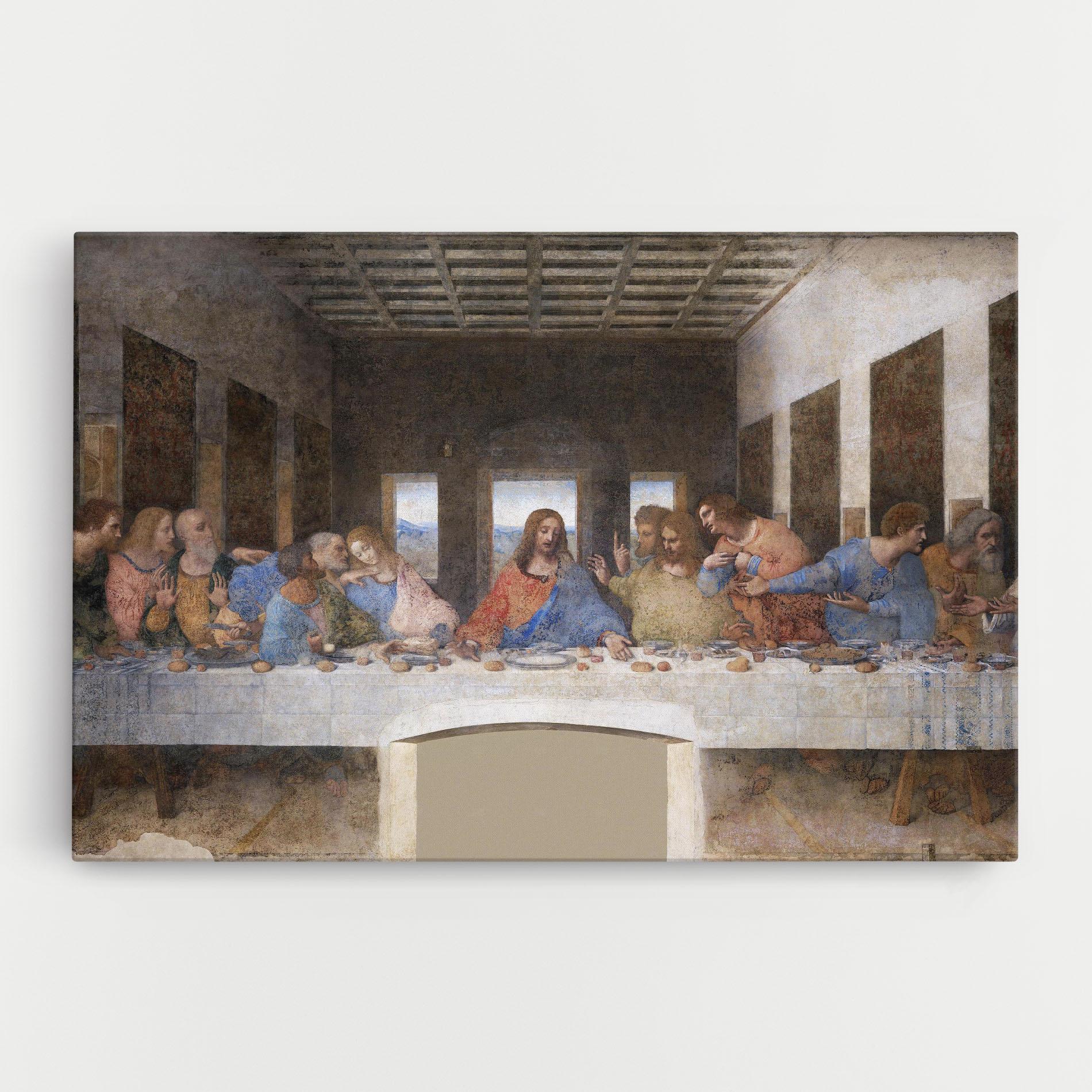 Картина на платно Jesus Eating mockup 0