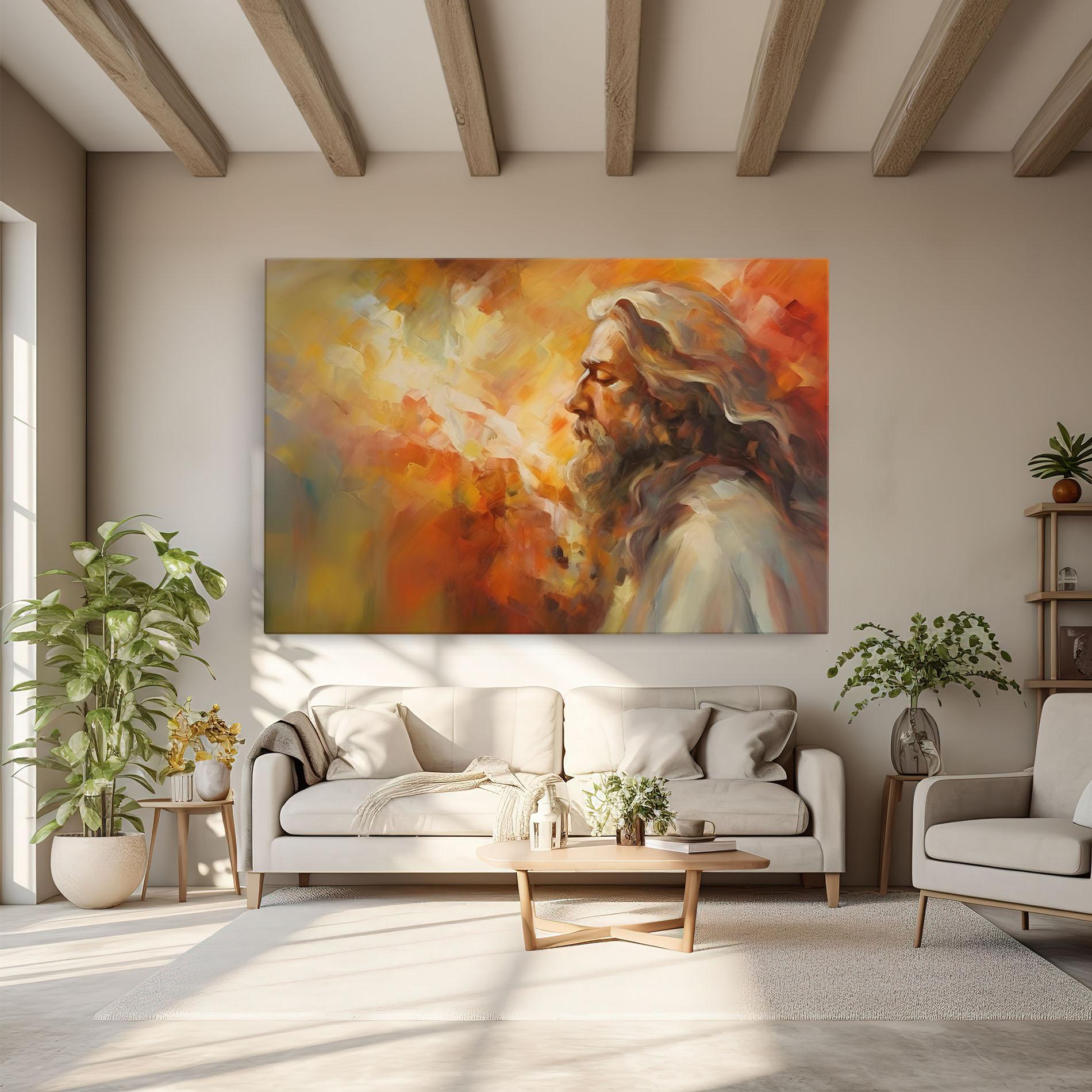 Картина на платно Christ Oil Painting mockup 6