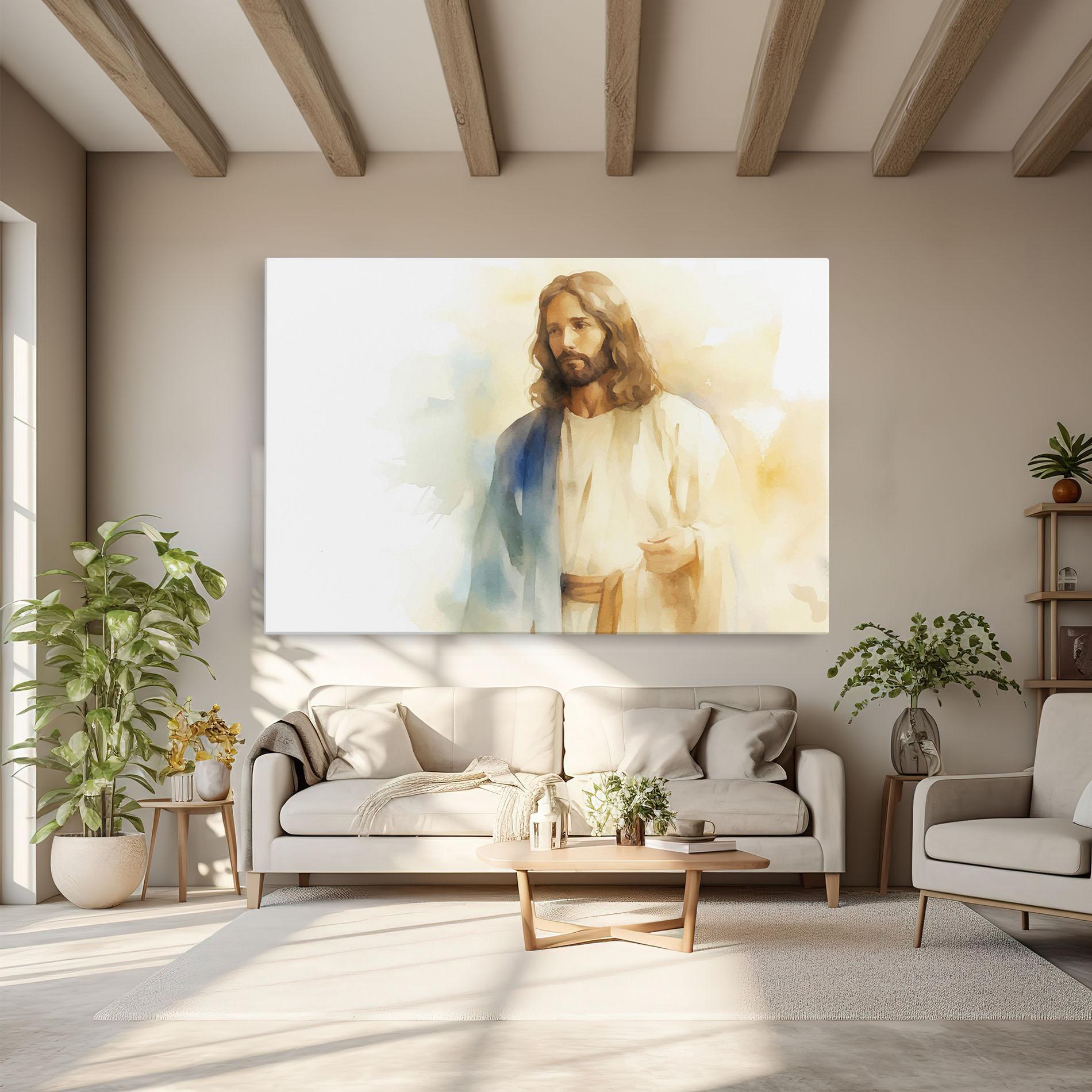 Картина на платно Jesus Light Art mockup 6