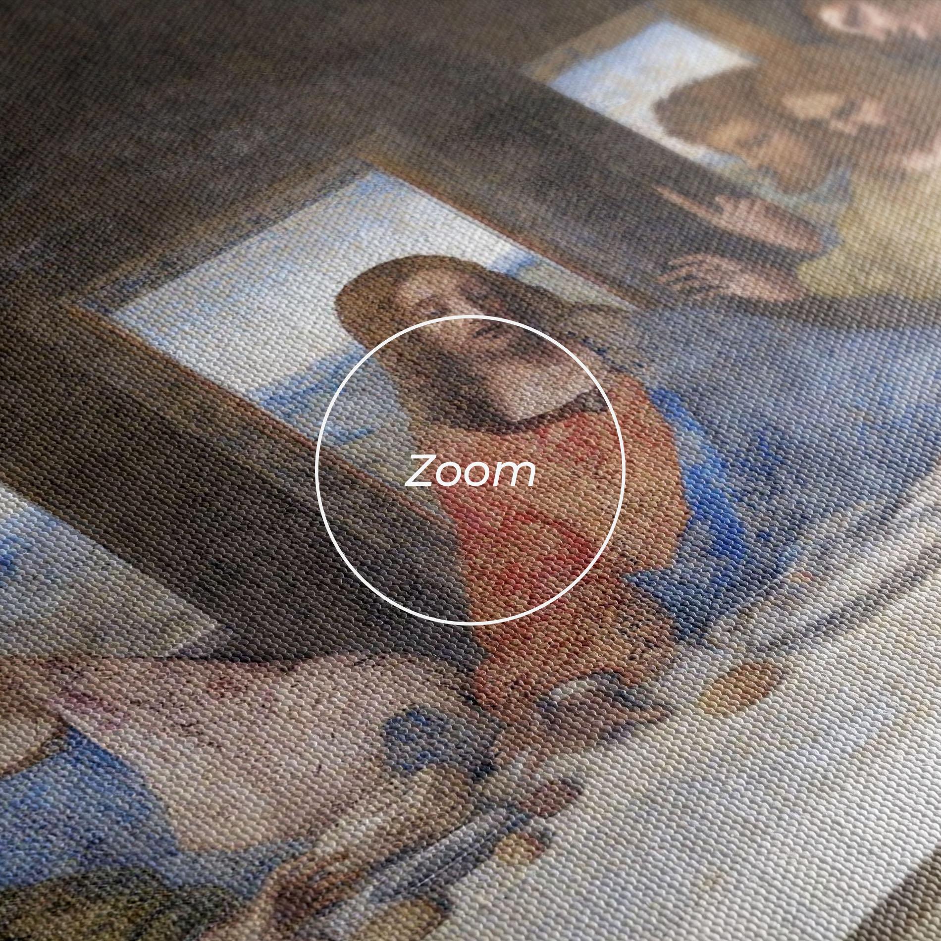 Картина на платно Jesus Eating mockup 3