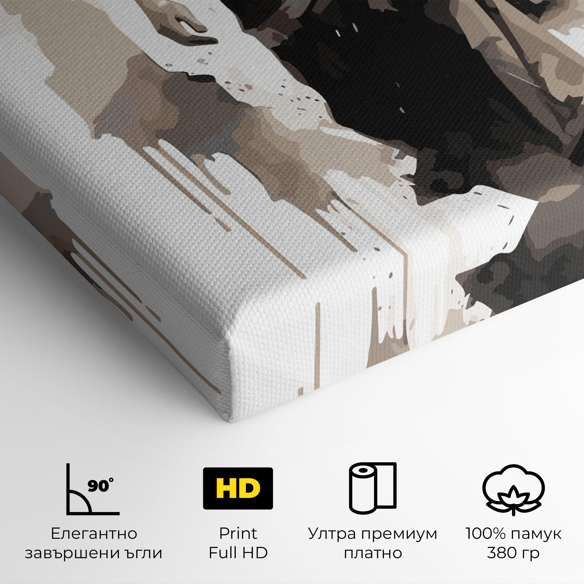 Картина на платно Cream Art Jesus mockup 4