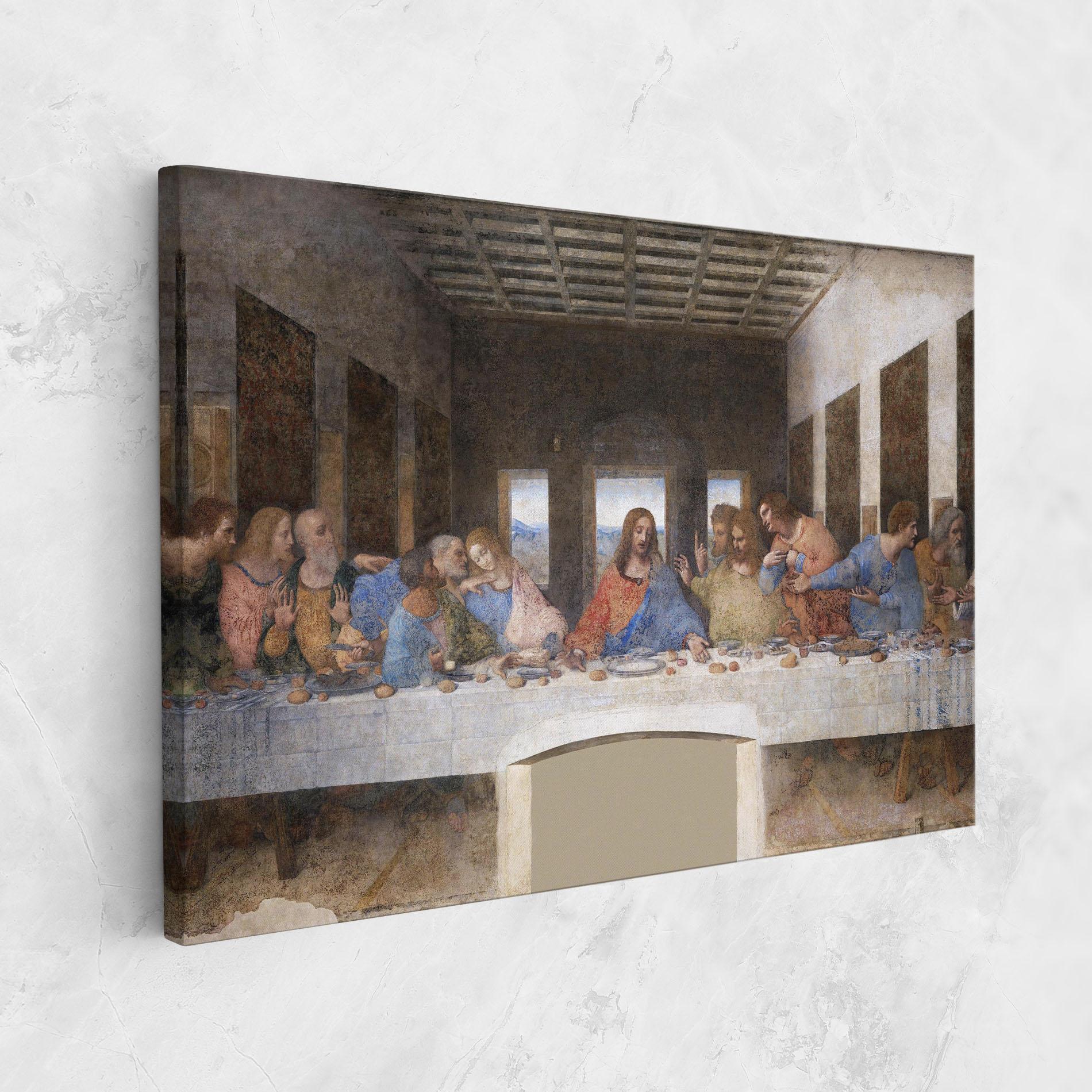 Картина на платно Jesus Eating mockup 1