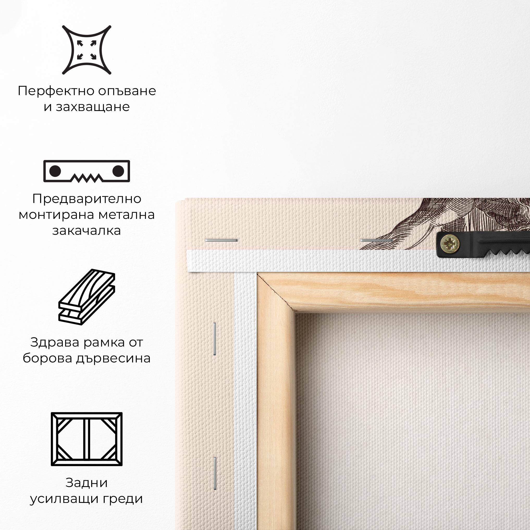 Картина на платно Brown Cross Jesus mockup 5