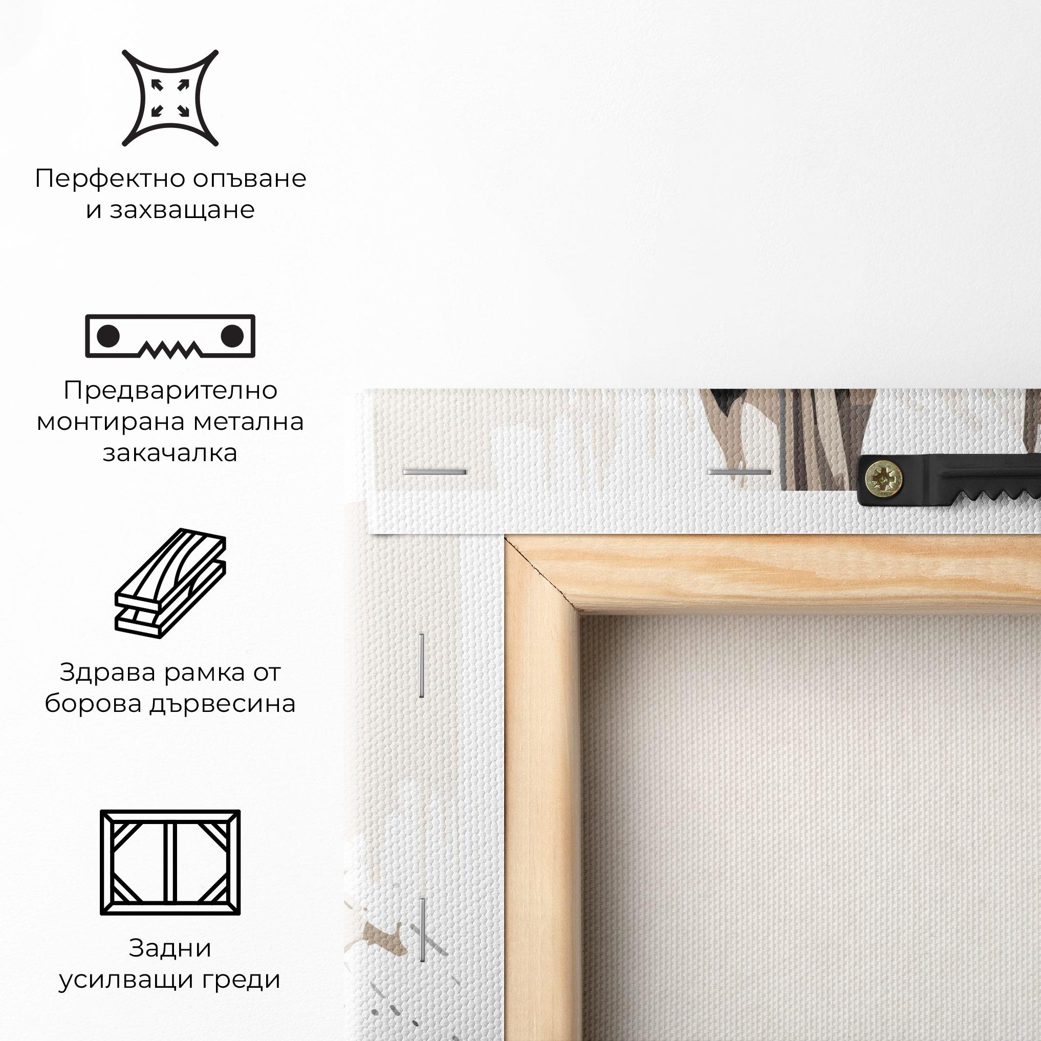 Картина на платно Cream Art Jesus mockup 5