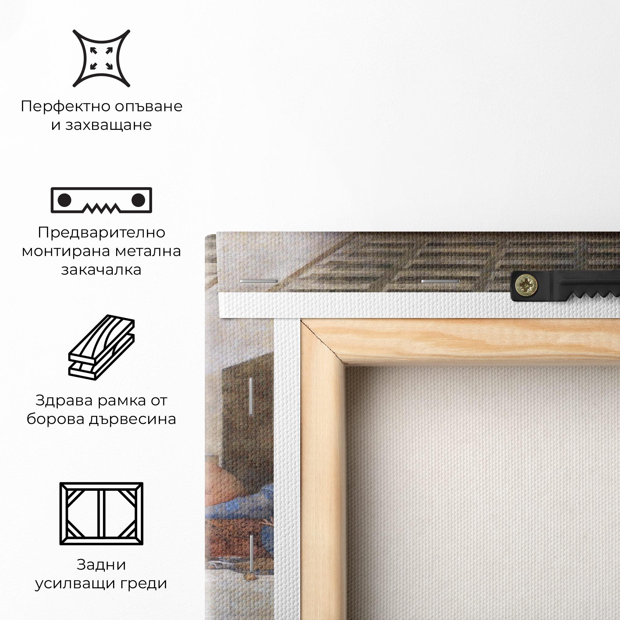 Картина на платно Jesus Eating mockup 5