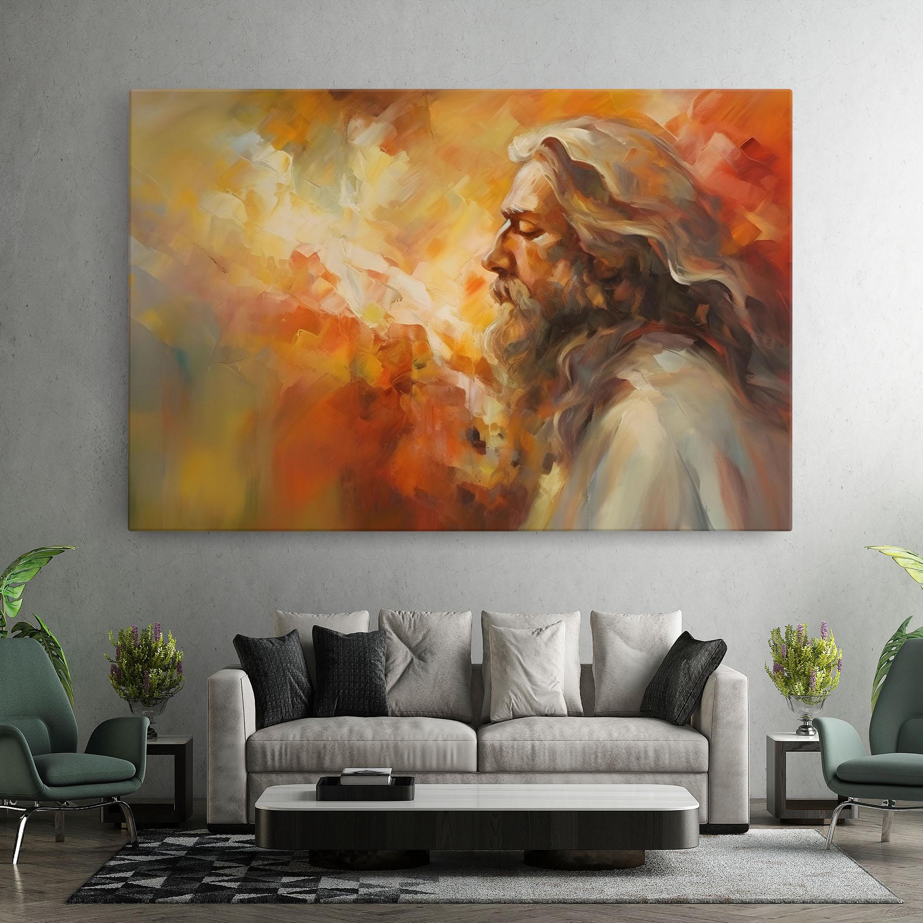 Картина на платно Christ Oil Painting mockup 7