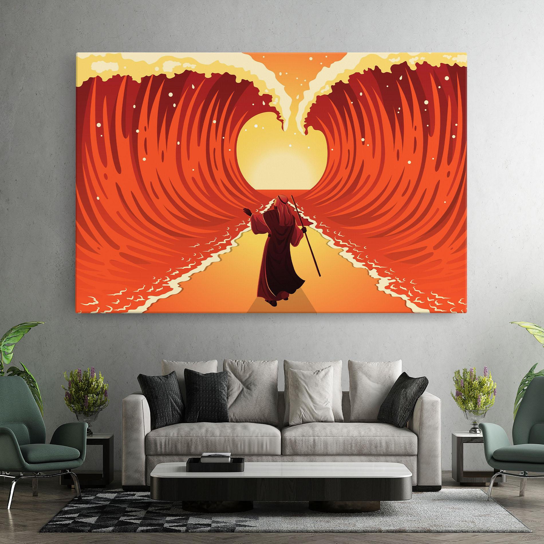 Картина на платно Moses mockup 7