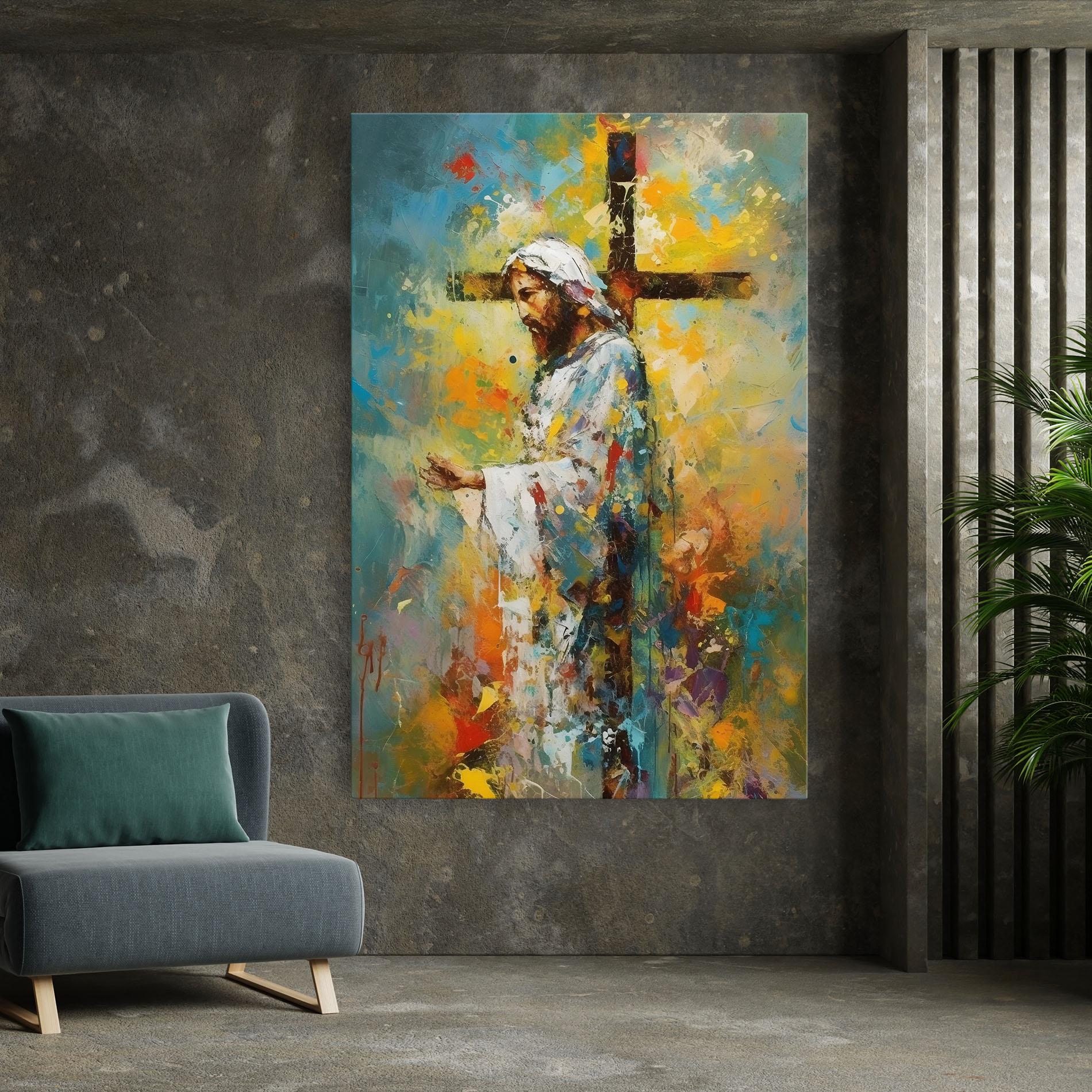 Картина на платно Christ Art Painting mockup 7