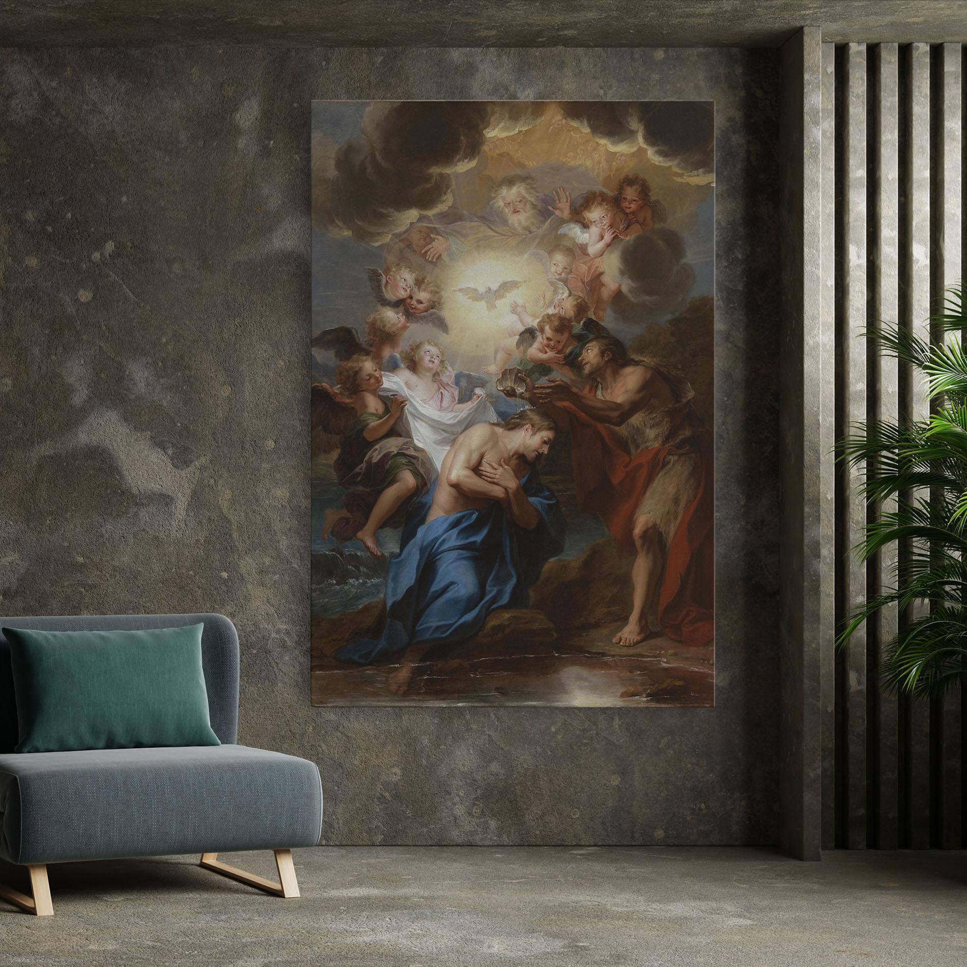 Картина на платно Divine Yellow Light mockup 7