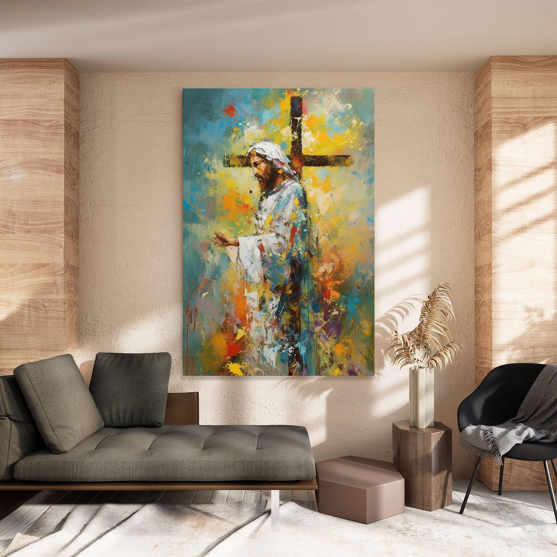 Картина на платно Christ Art Painting mockup 8