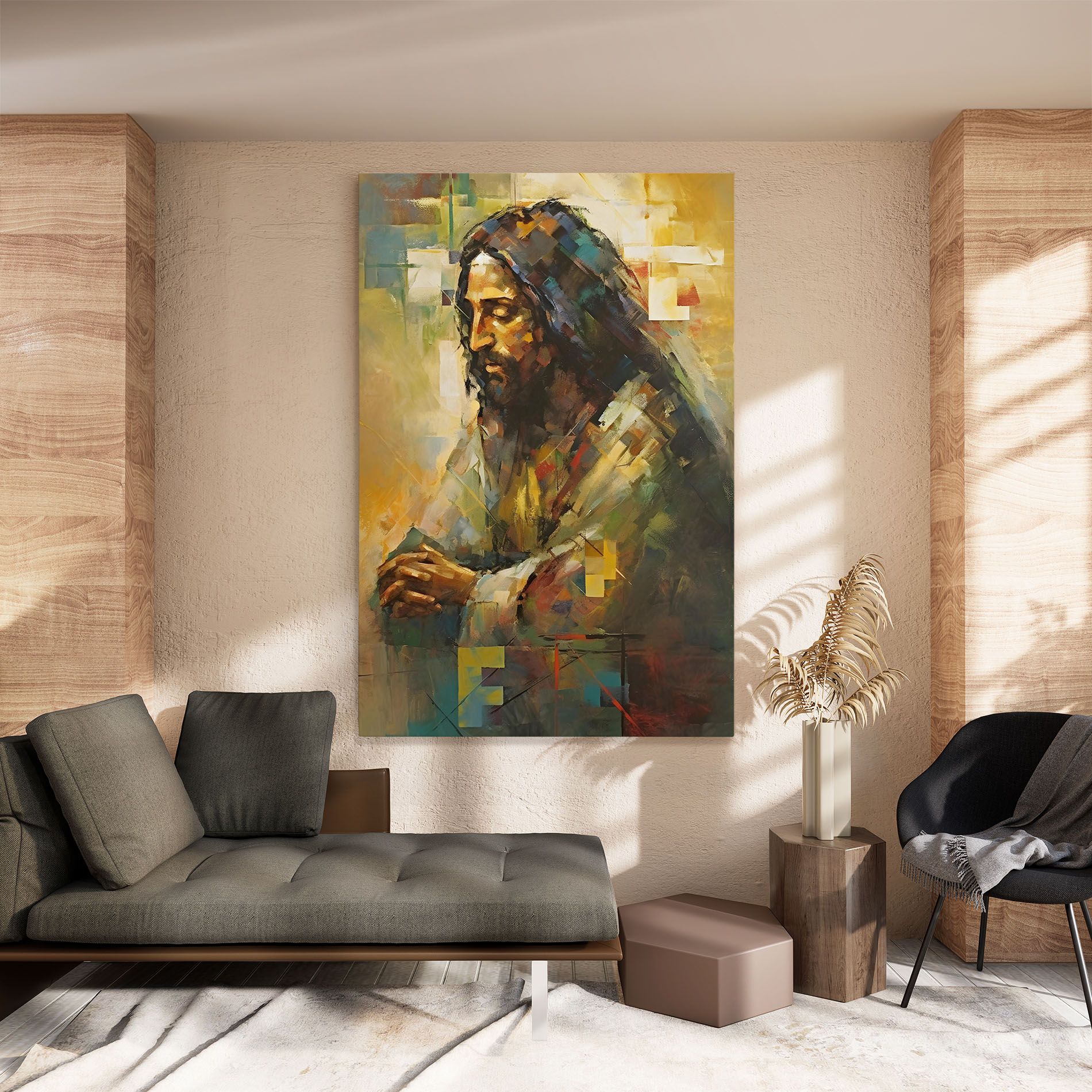 Christ Painting Art mockup 8