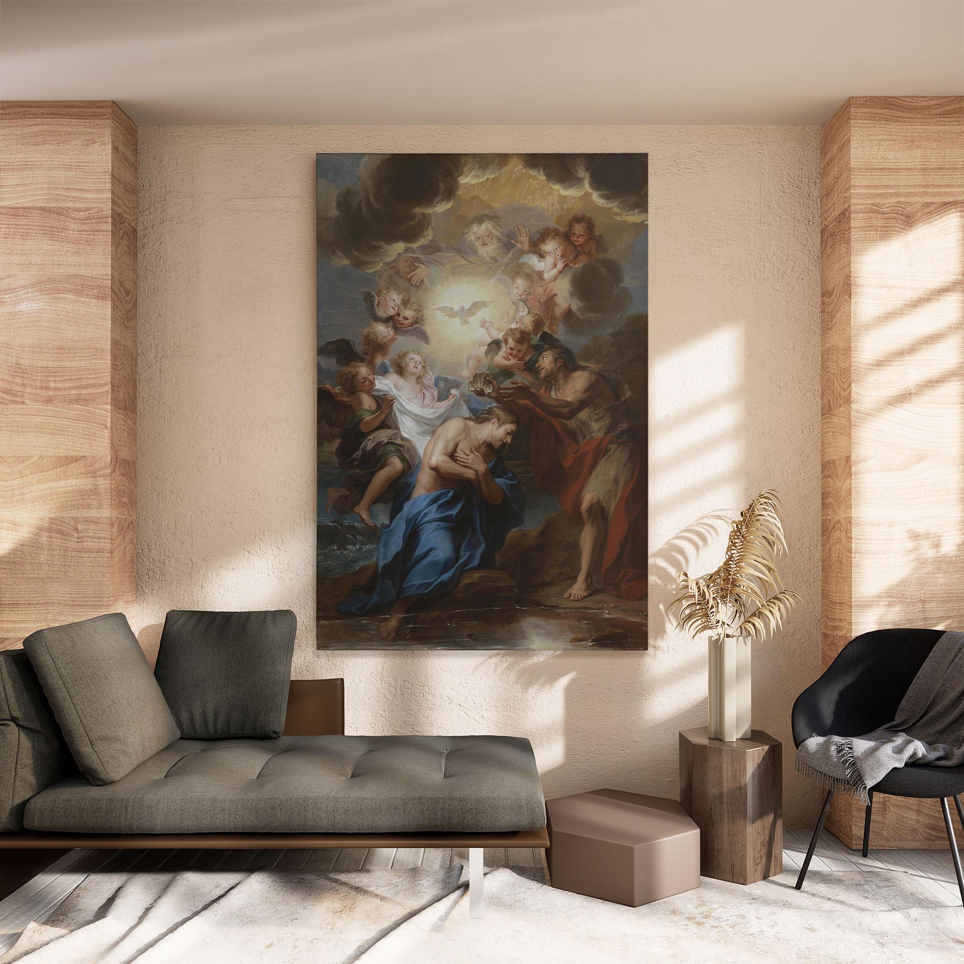 Картина на платно Divine Yellow Light mockup 8