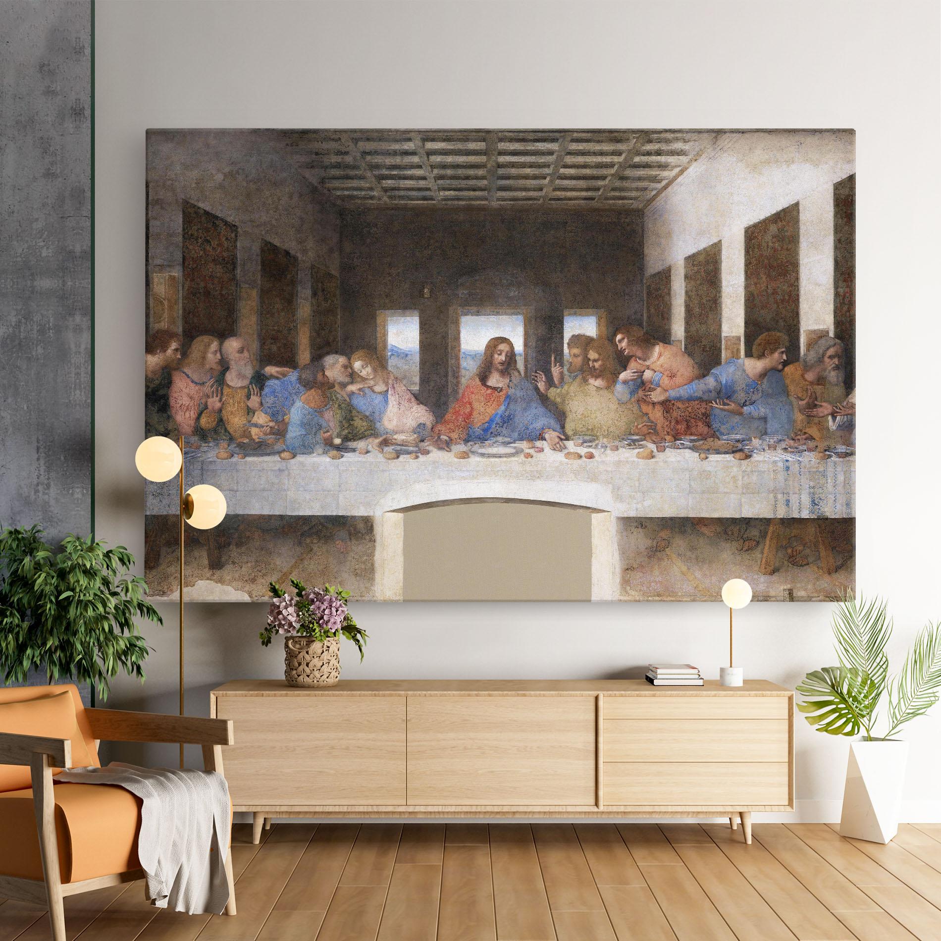 Картина на платно Jesus Eating mockup 9