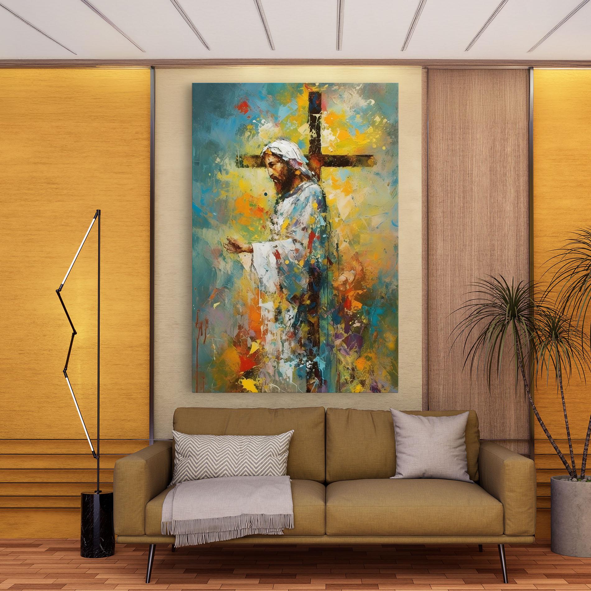 Картина на платно Christ Art Painting mockup 9