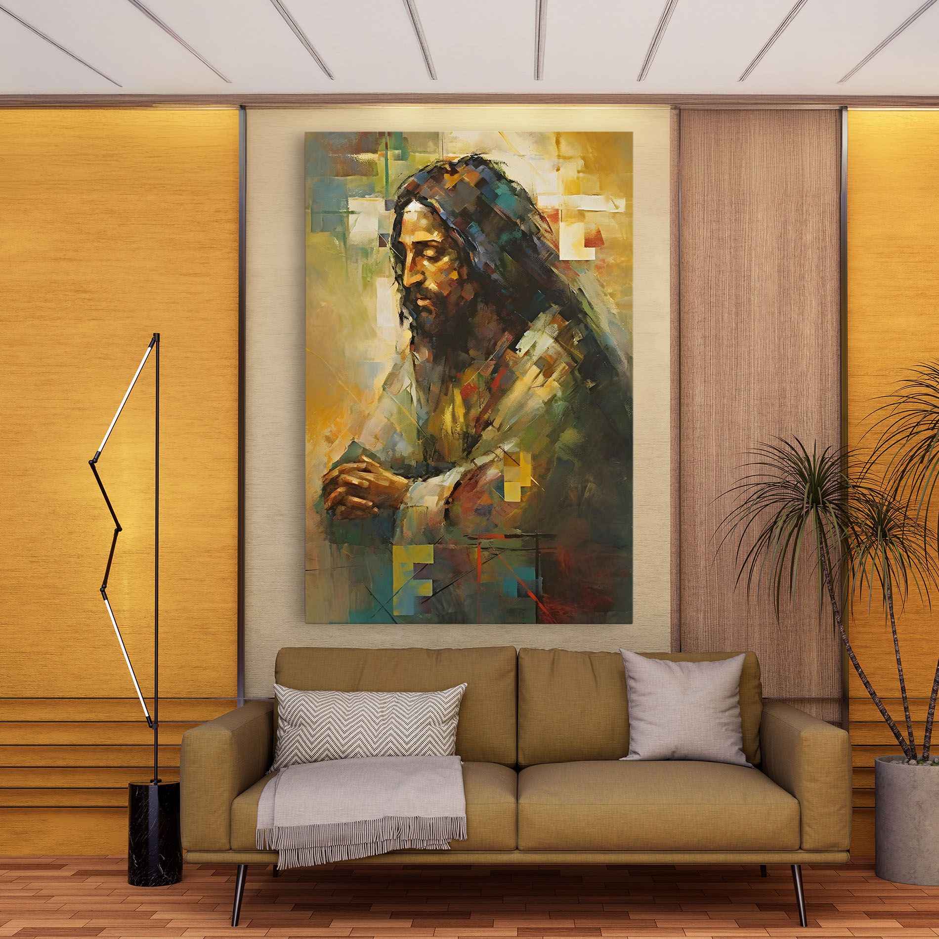 Christ Painting Art mockup 9