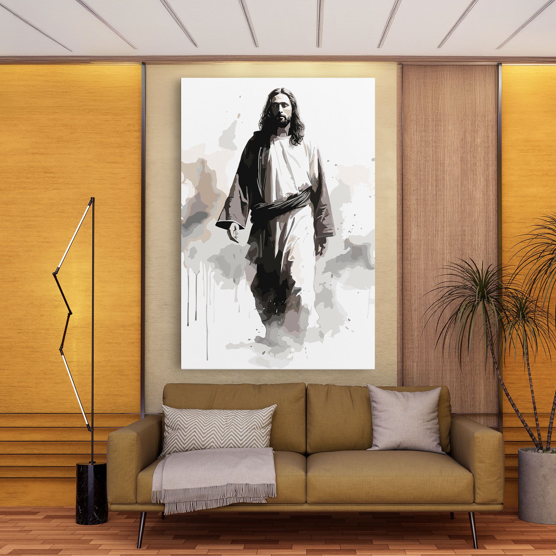Watercolor Jesus mockup 9