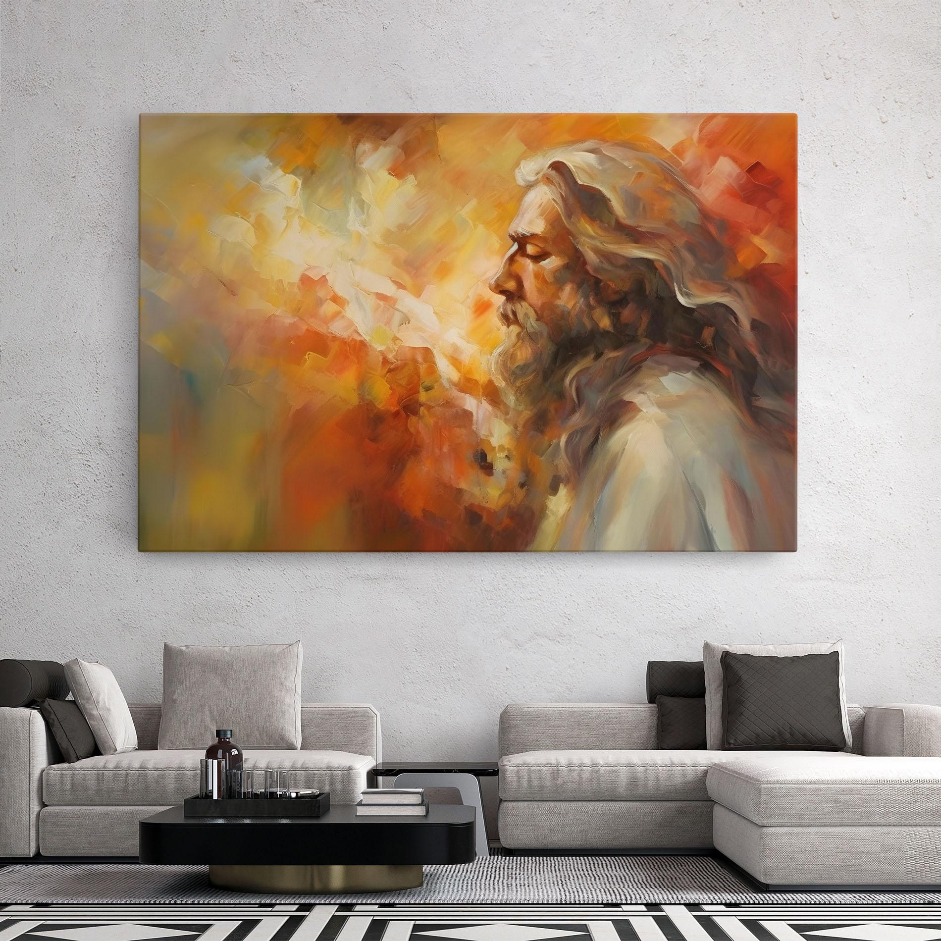 Картина на платно Christ Oil Painting mockup 2