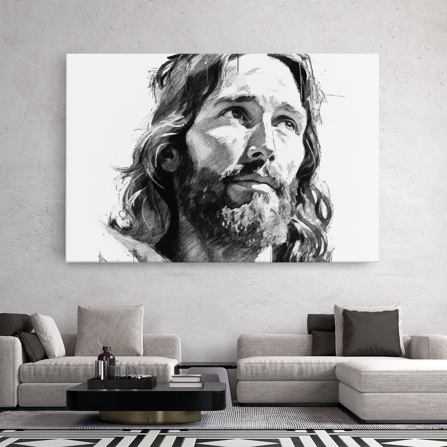 Jesus Drawing mockup 2