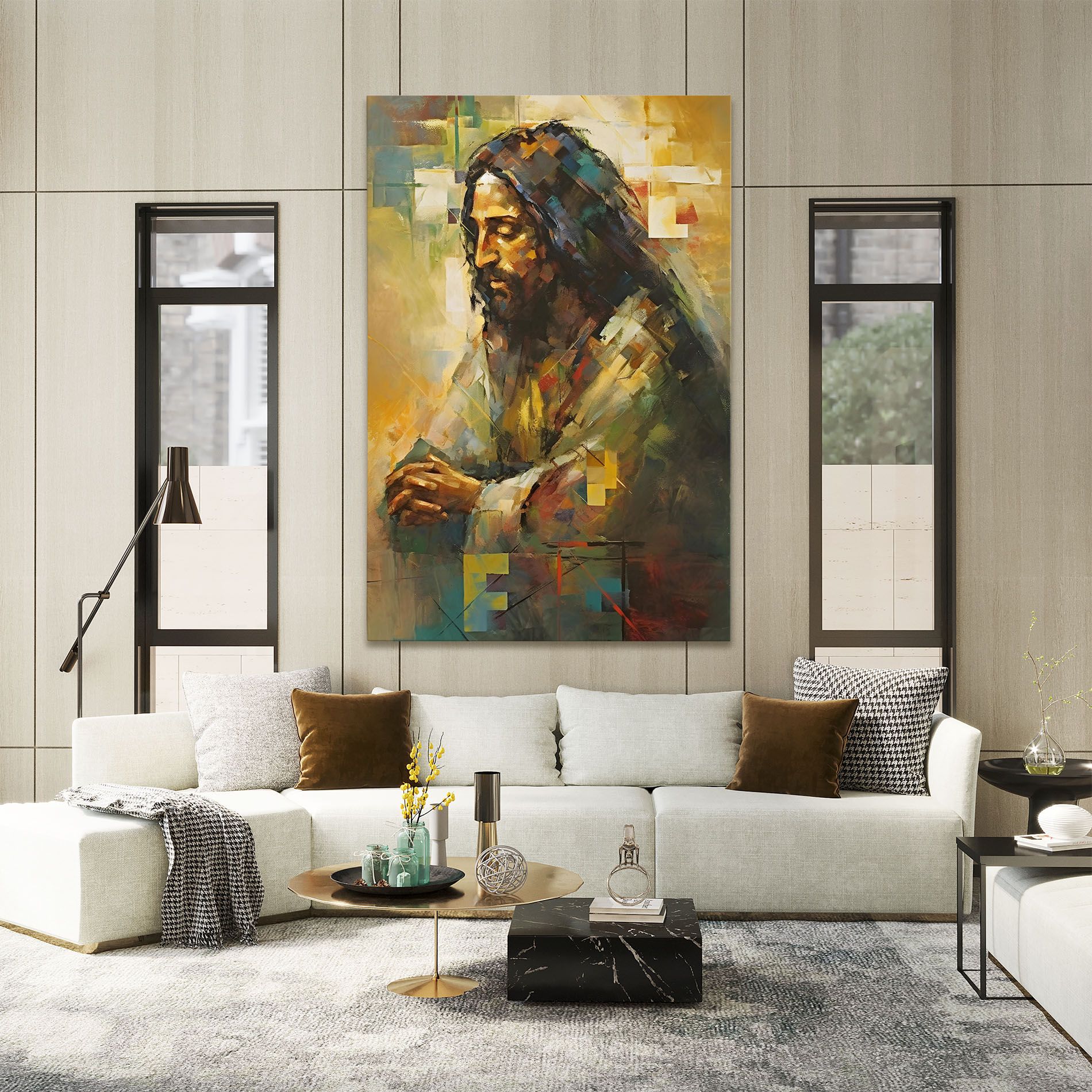 Christ Painting Art mockup 2