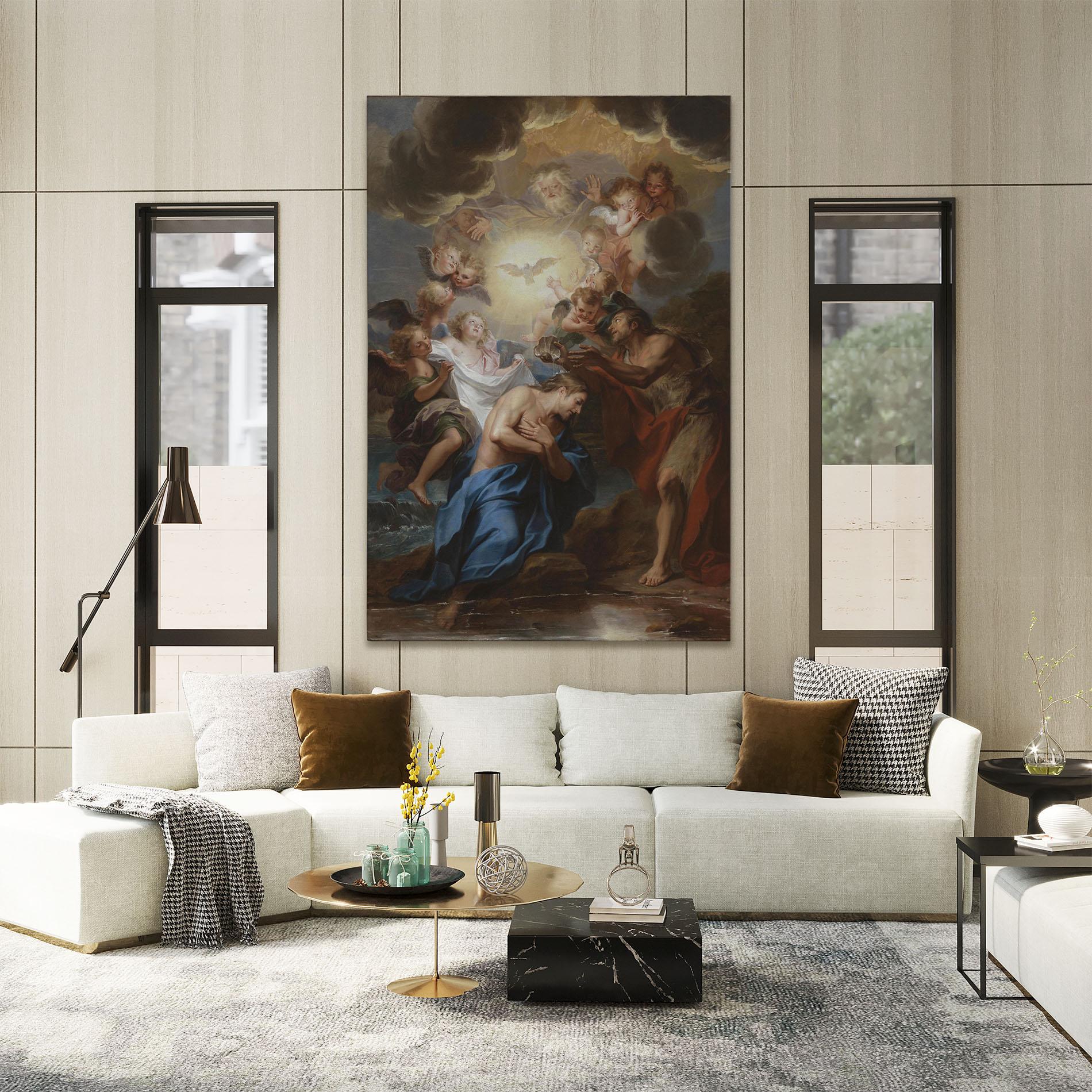 Картина на платно Divine Yellow Light mockup 2