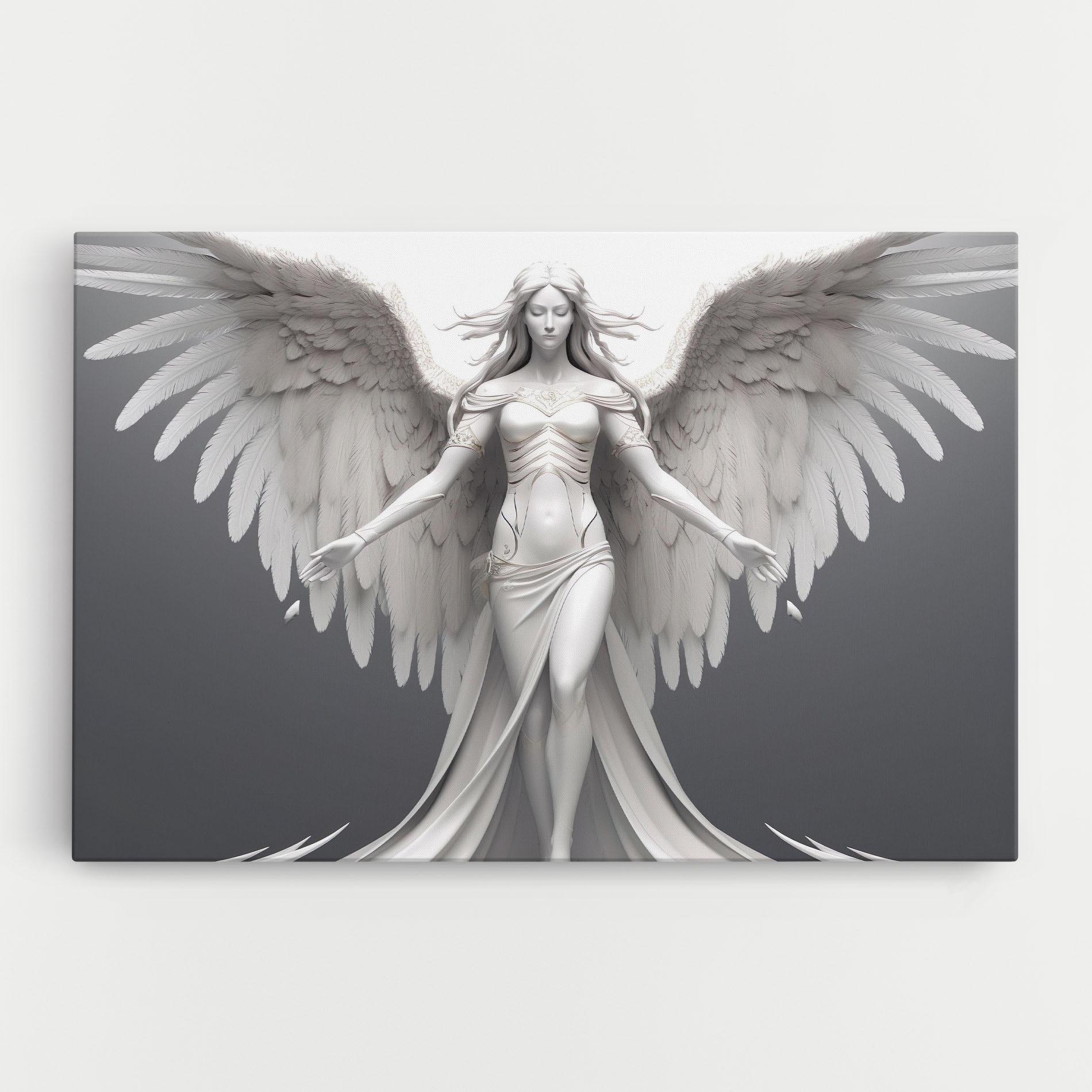 Картина на платно White Stone Woman mockup 0