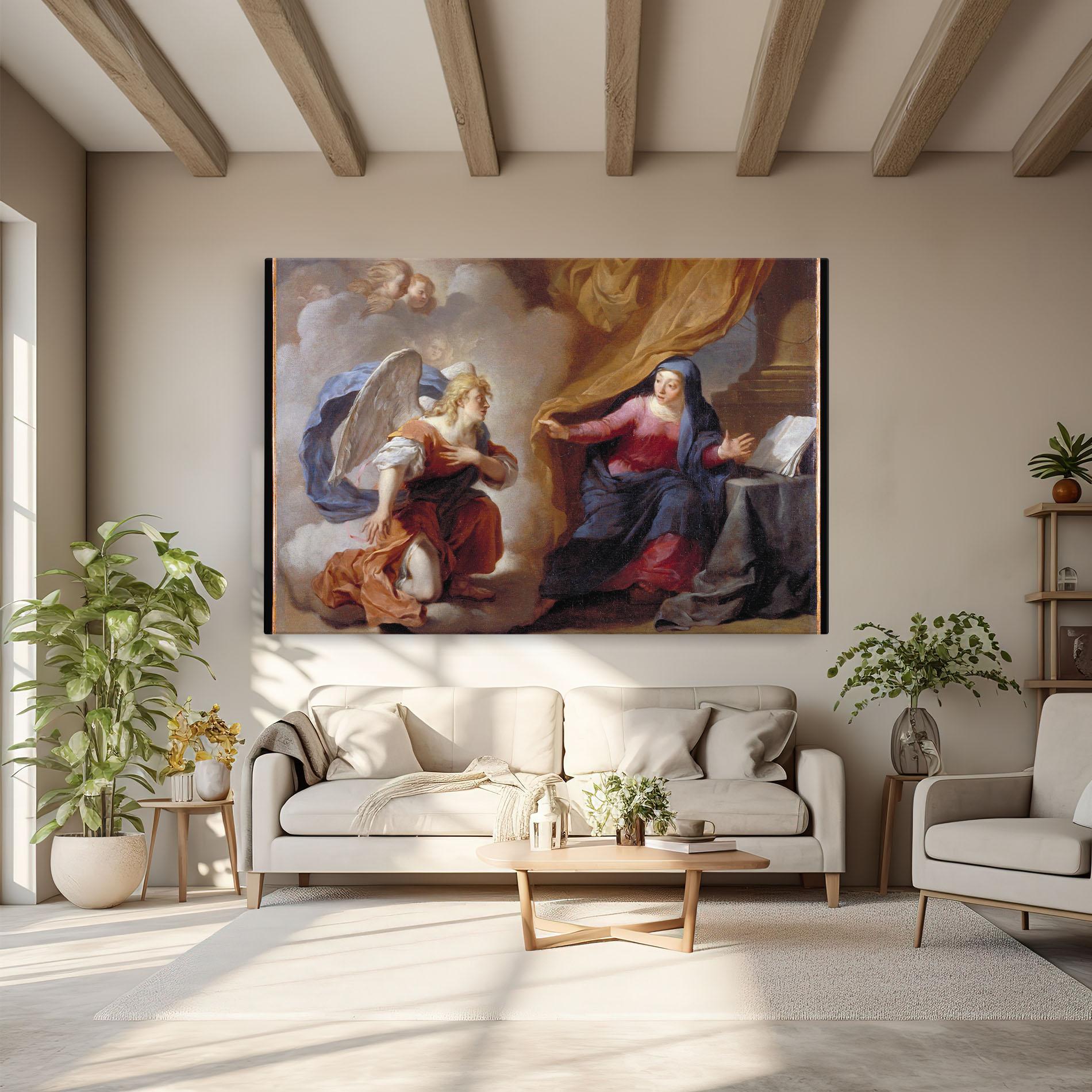 Картина на платно Painting Old Angel mockup 6