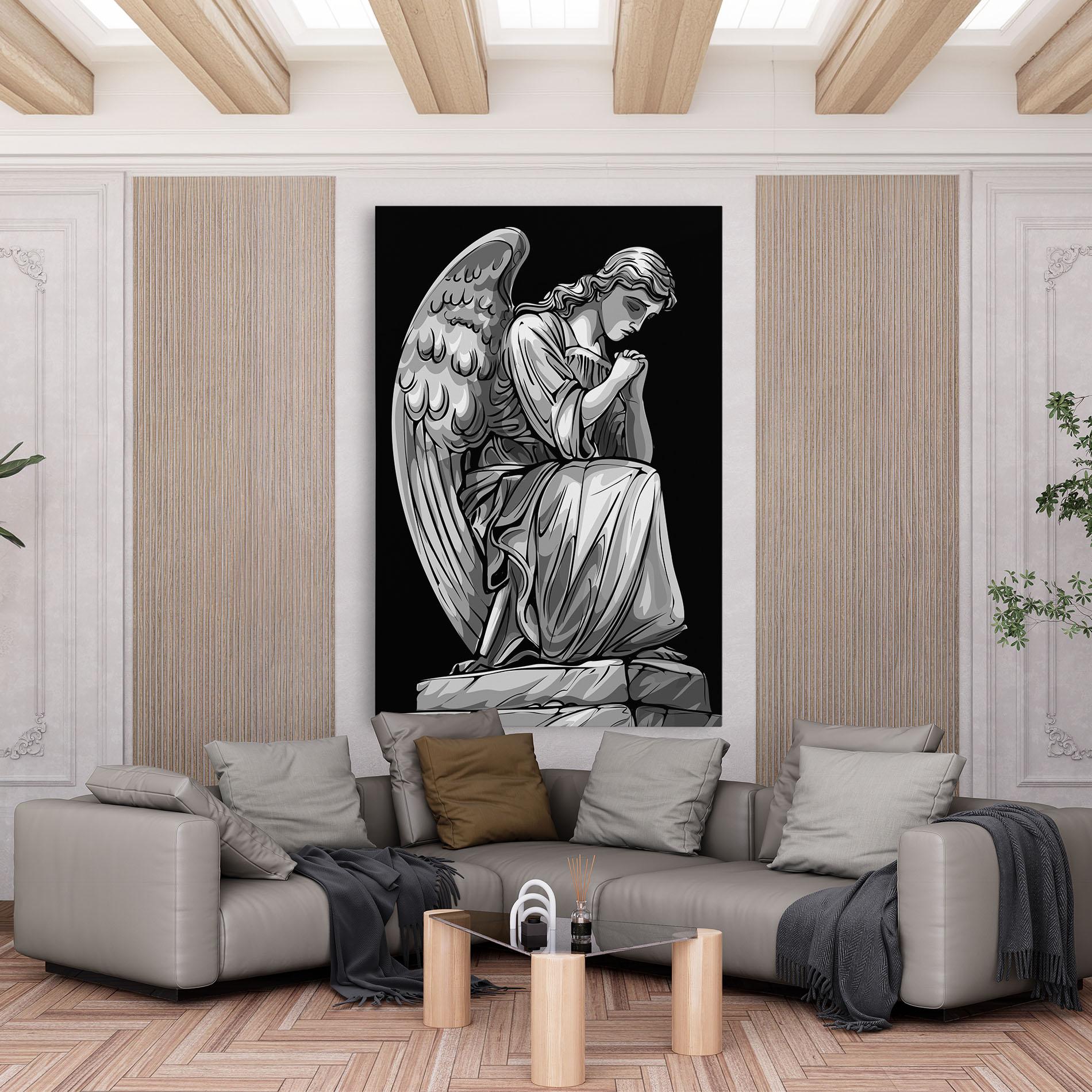 Картина на платно Pray Angel mockup 6