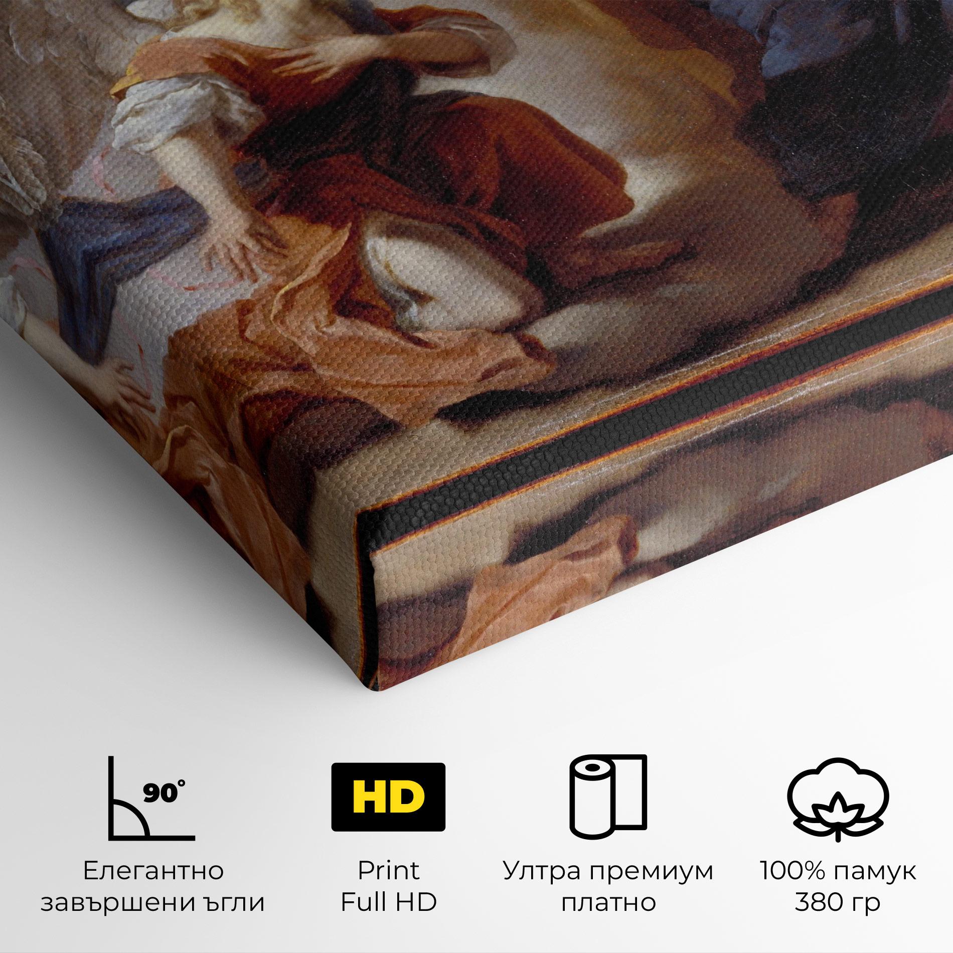 Картина на платно Painting Old Angel mockup 4