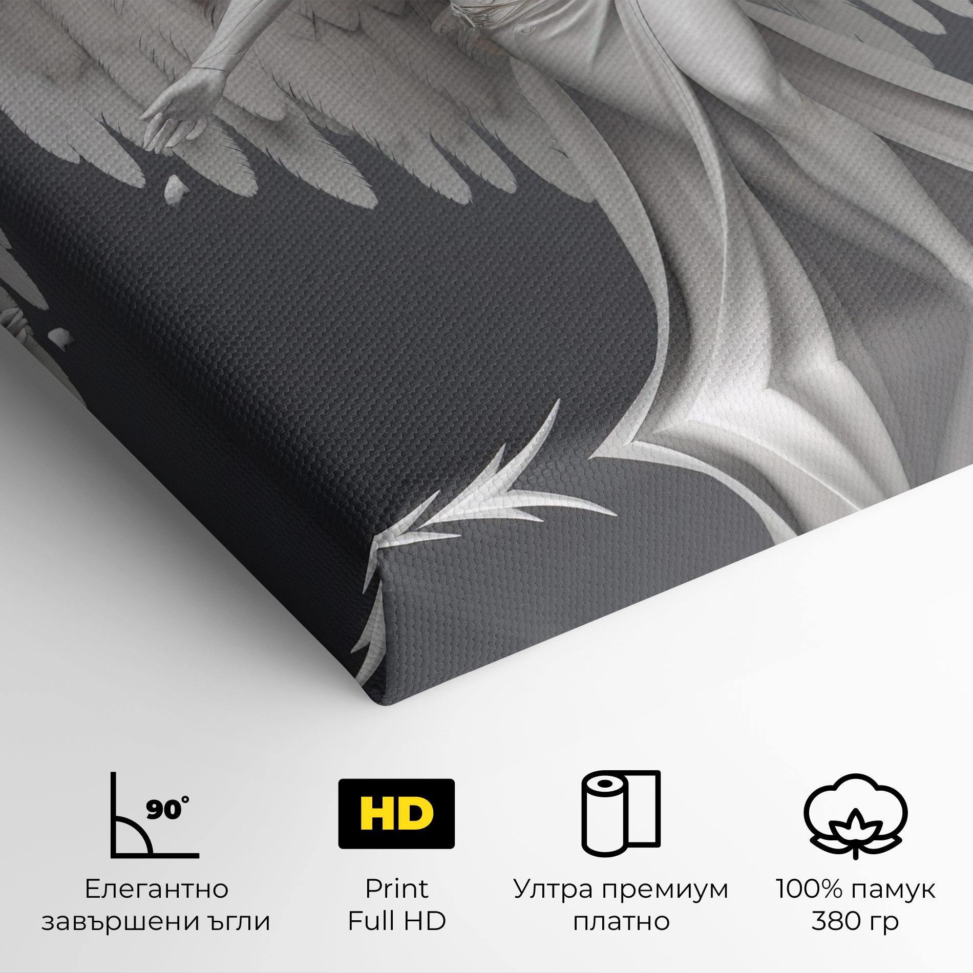 Картина на платно White Stone Woman mockup 4