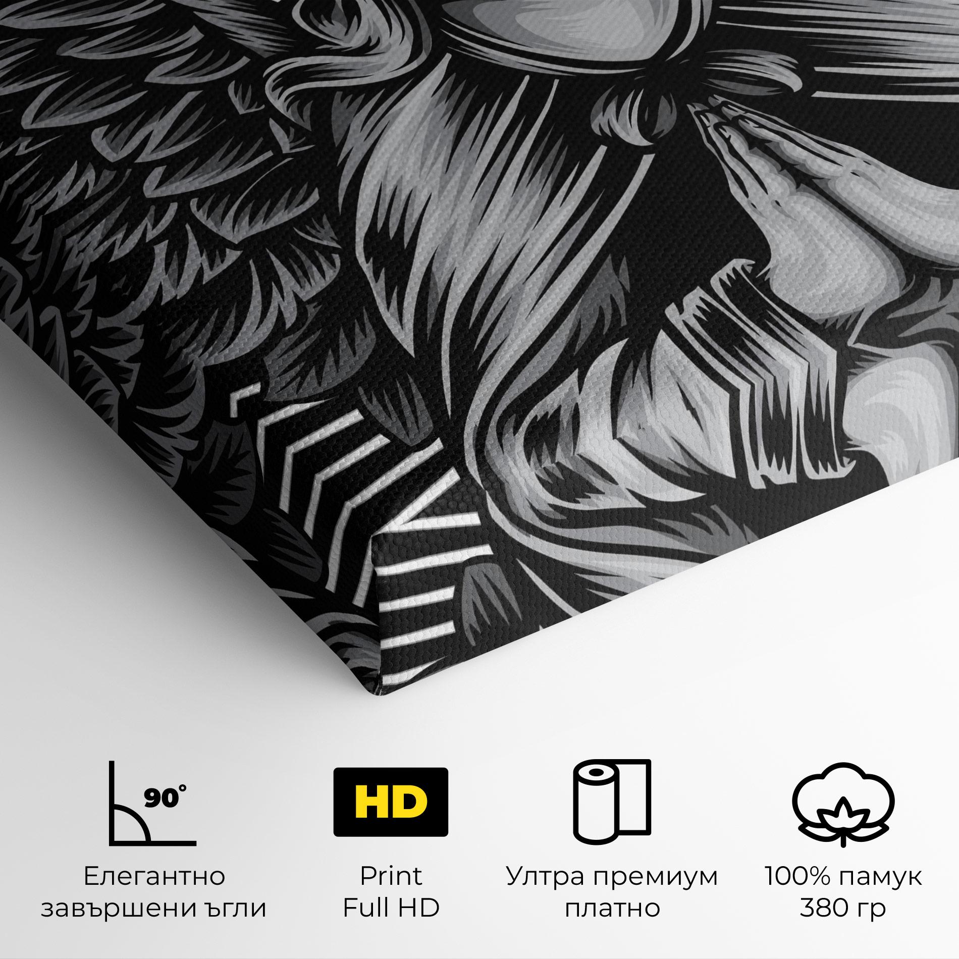 Картина на платно Wings Pray mockup 4