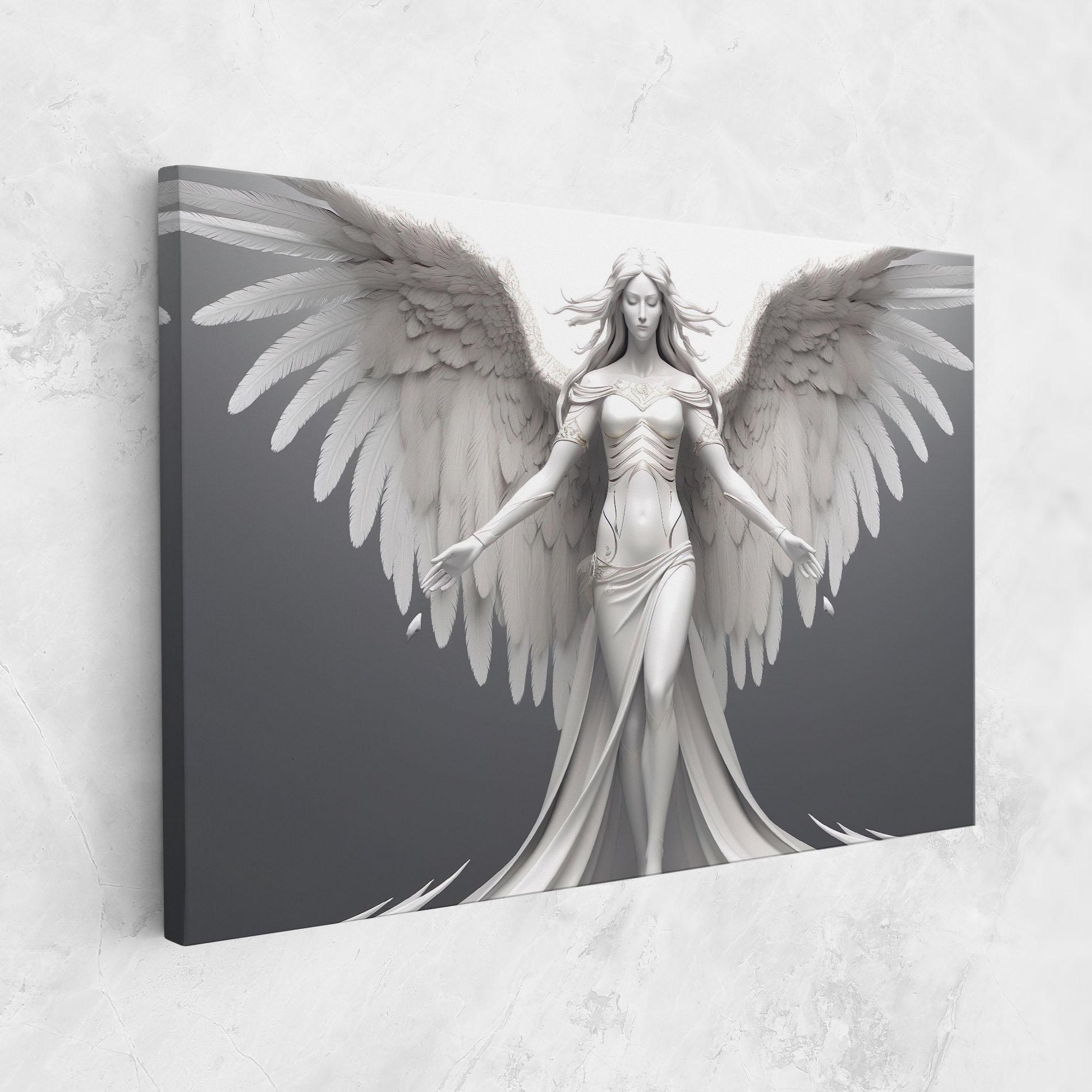 Картина на платно White Stone Woman mockup 1