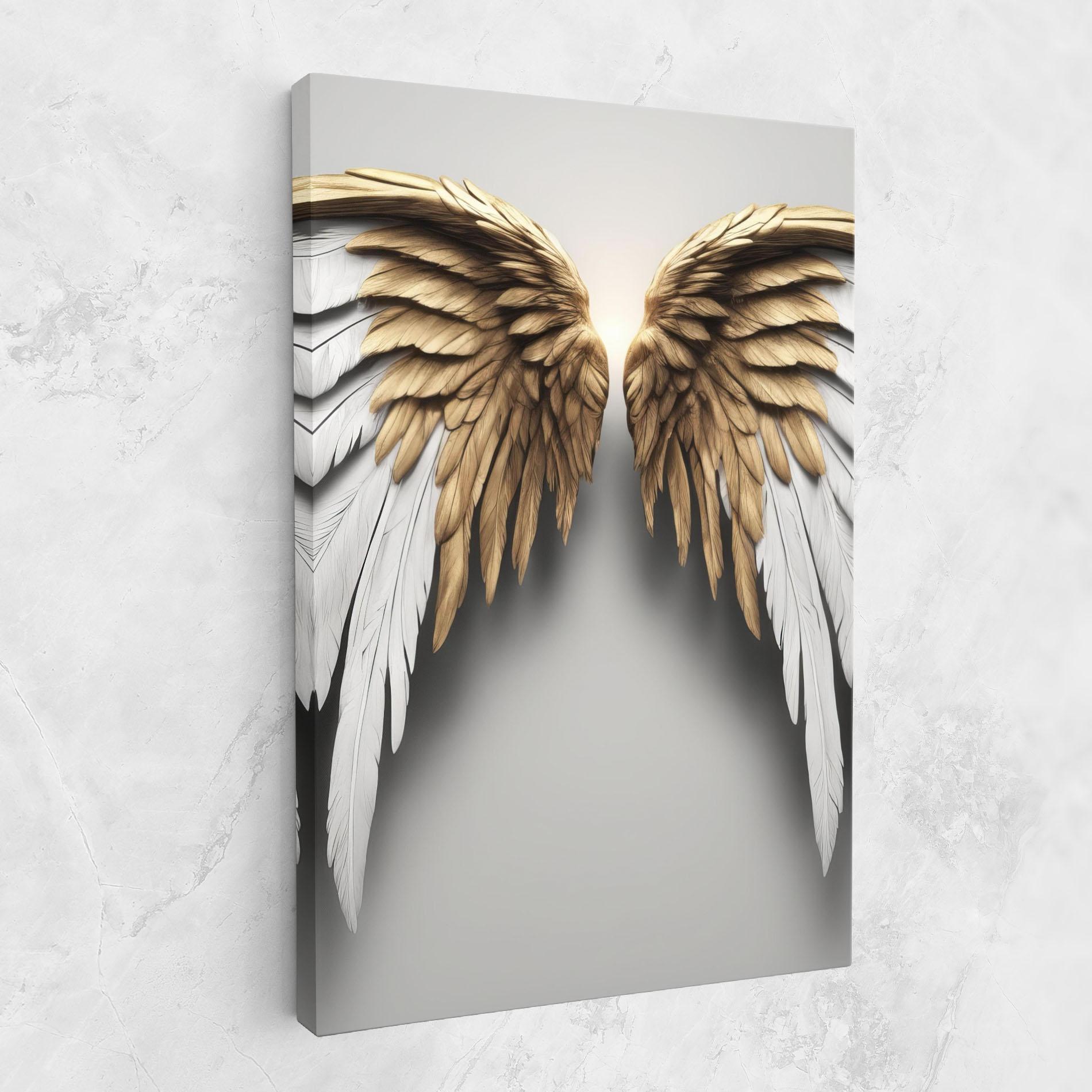 Картина на платно Realistic Angel Wings mockup 1