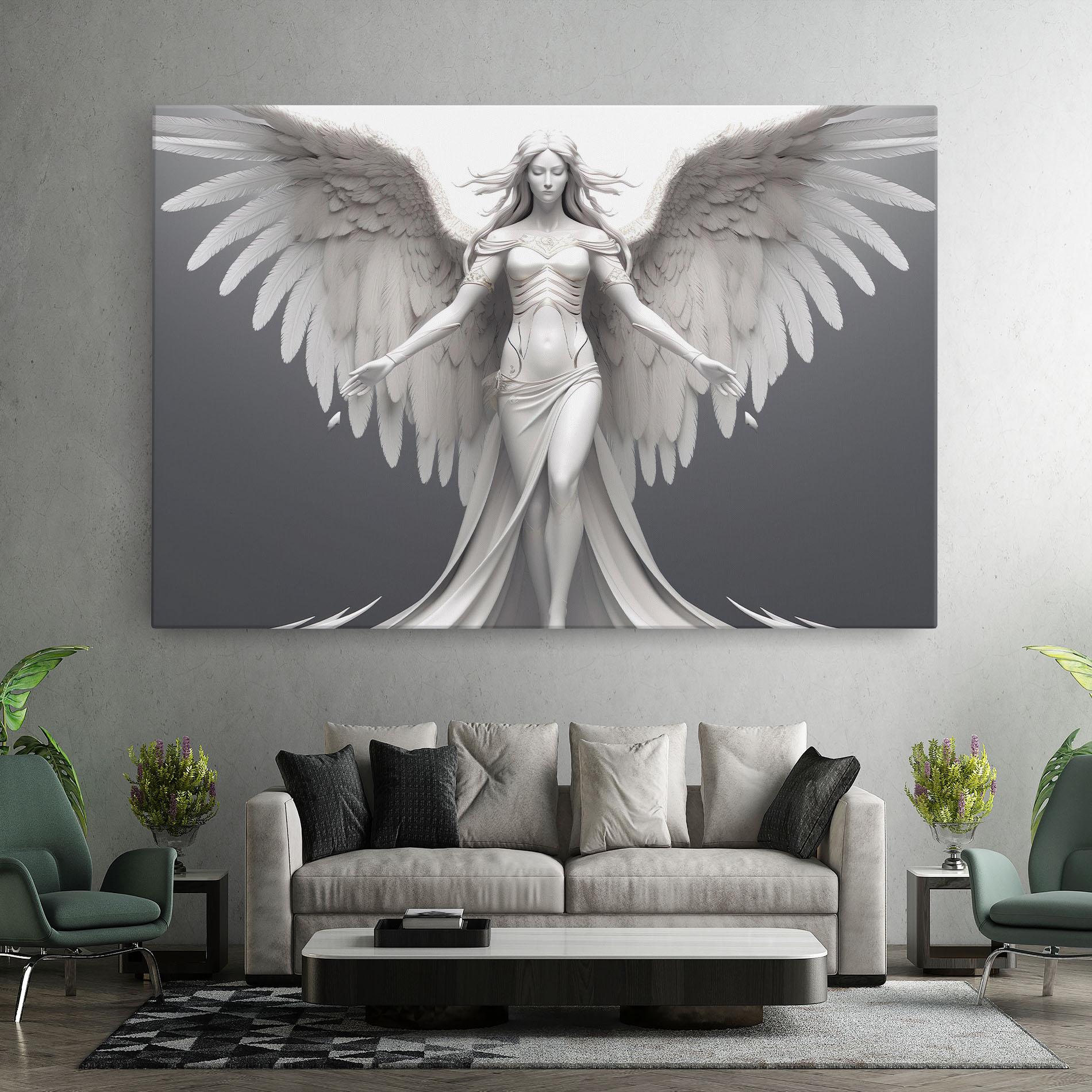 Картина на платно White Stone Woman mockup 7