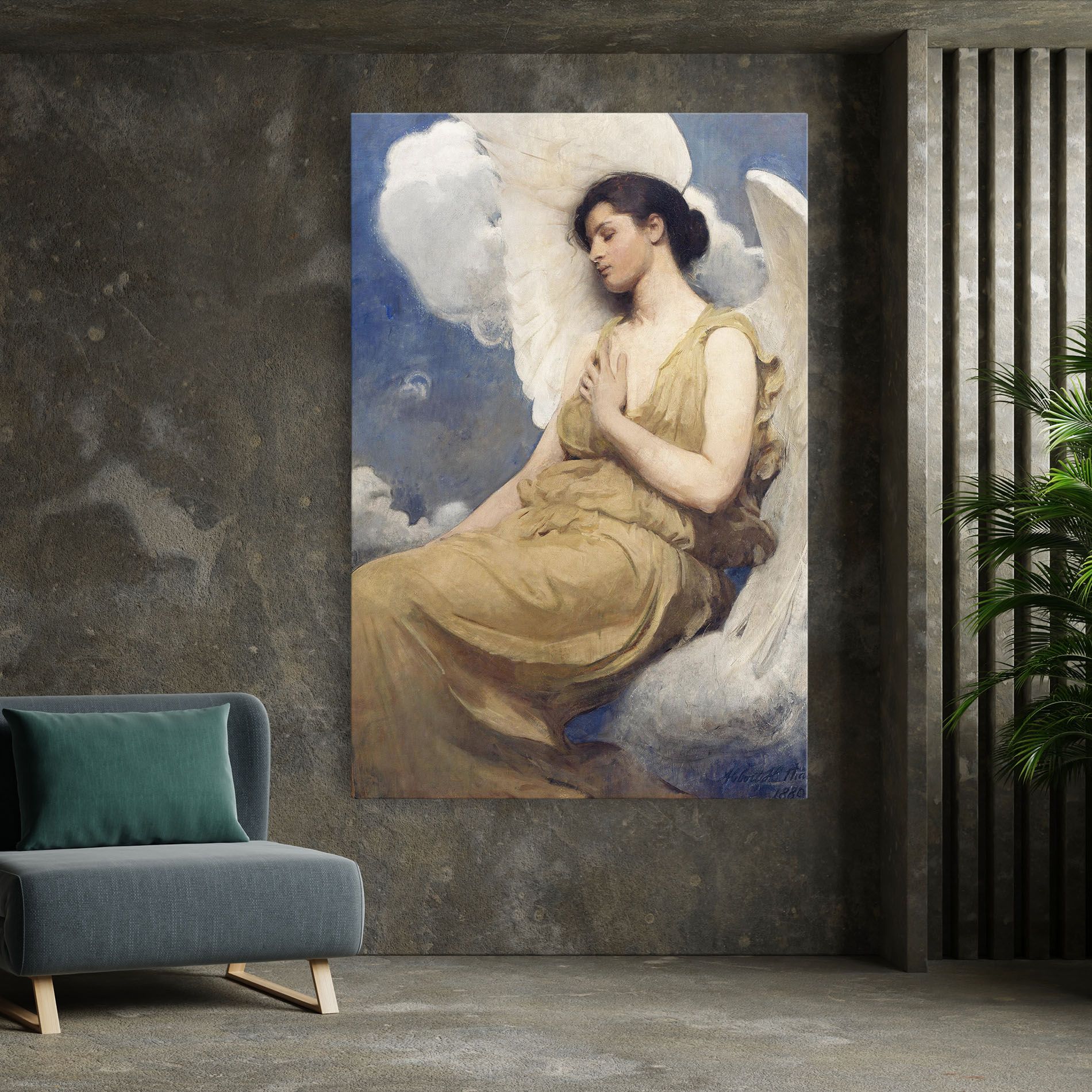 Angel Woman Painting mockup 7