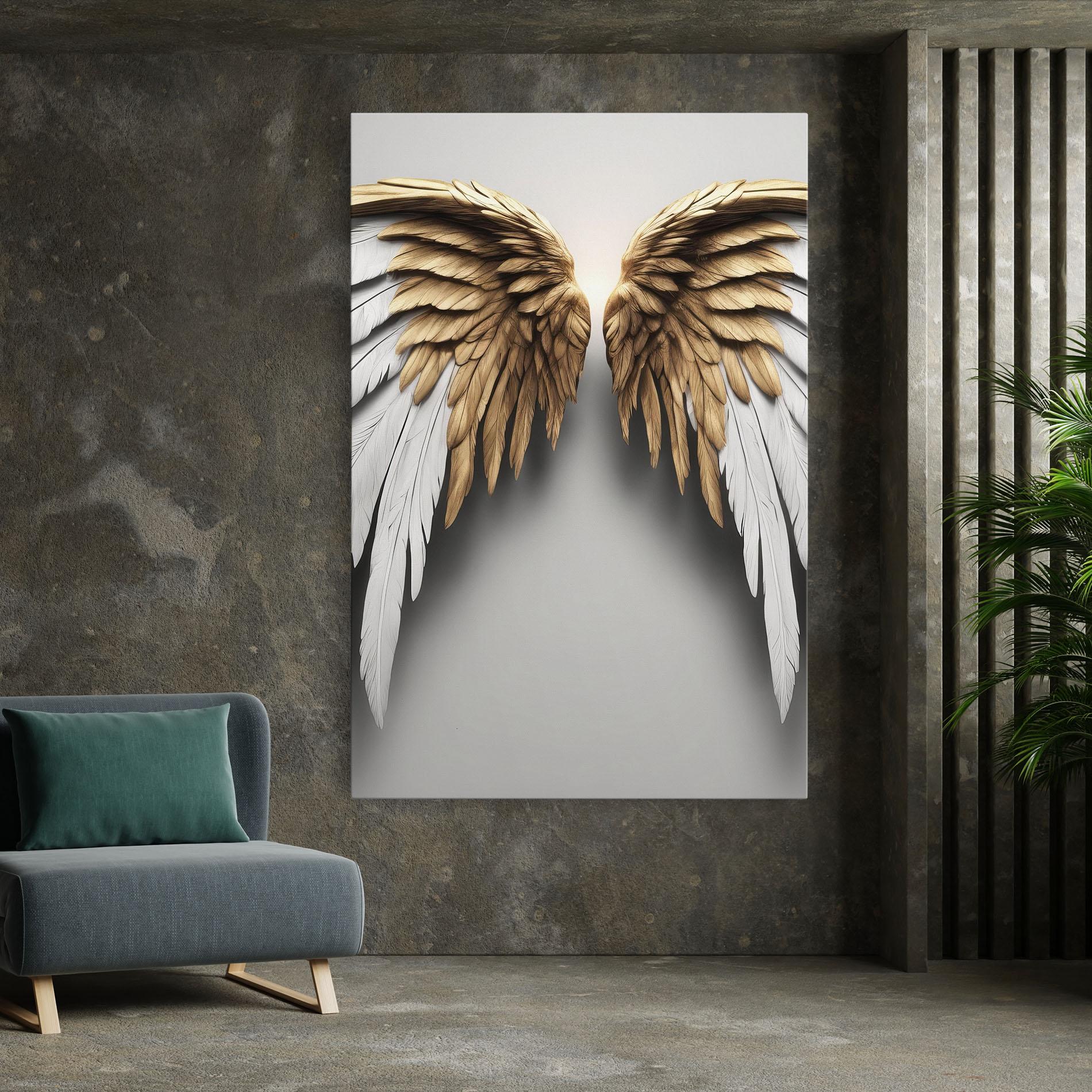 Картина на платно Realistic Angel Wings mockup 7