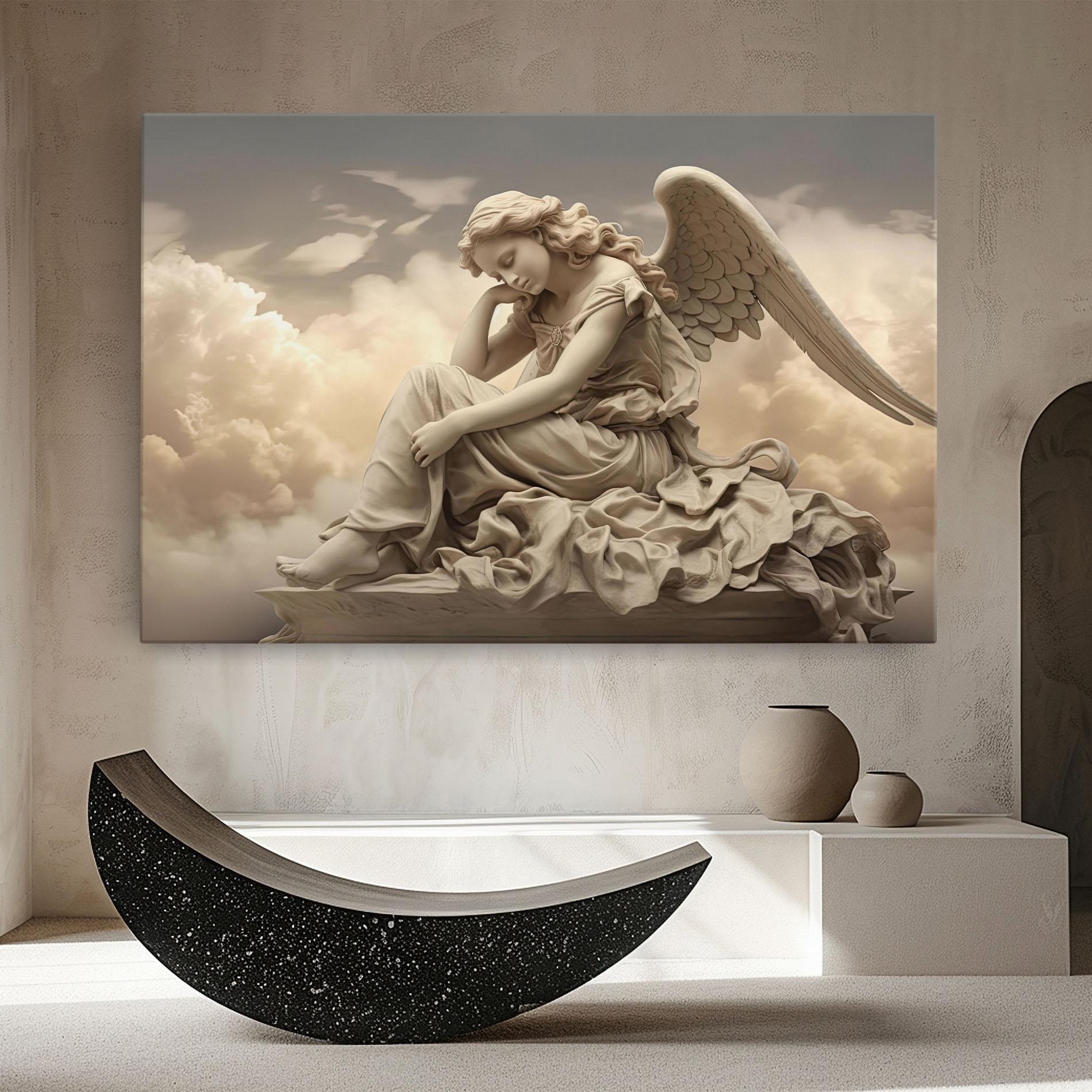 Картина на платно Angel Guardian Cloud mockup 8