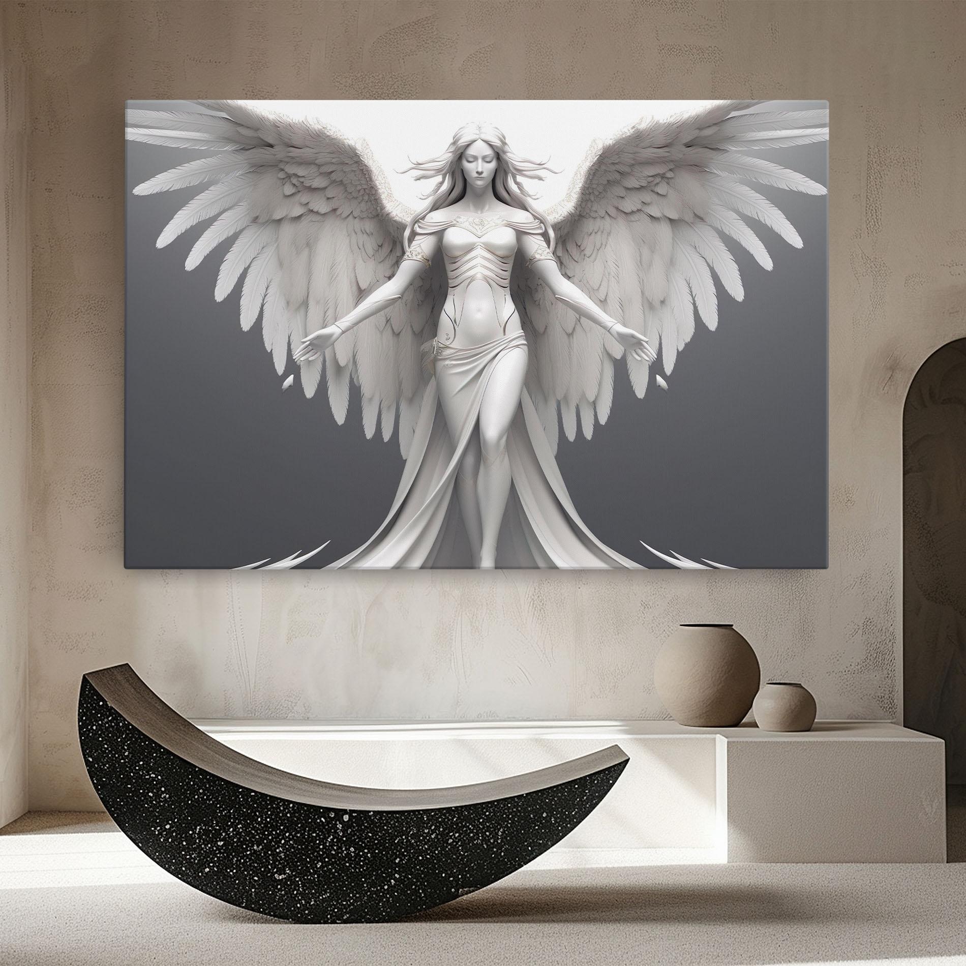 Картина на платно White Stone Woman mockup 8