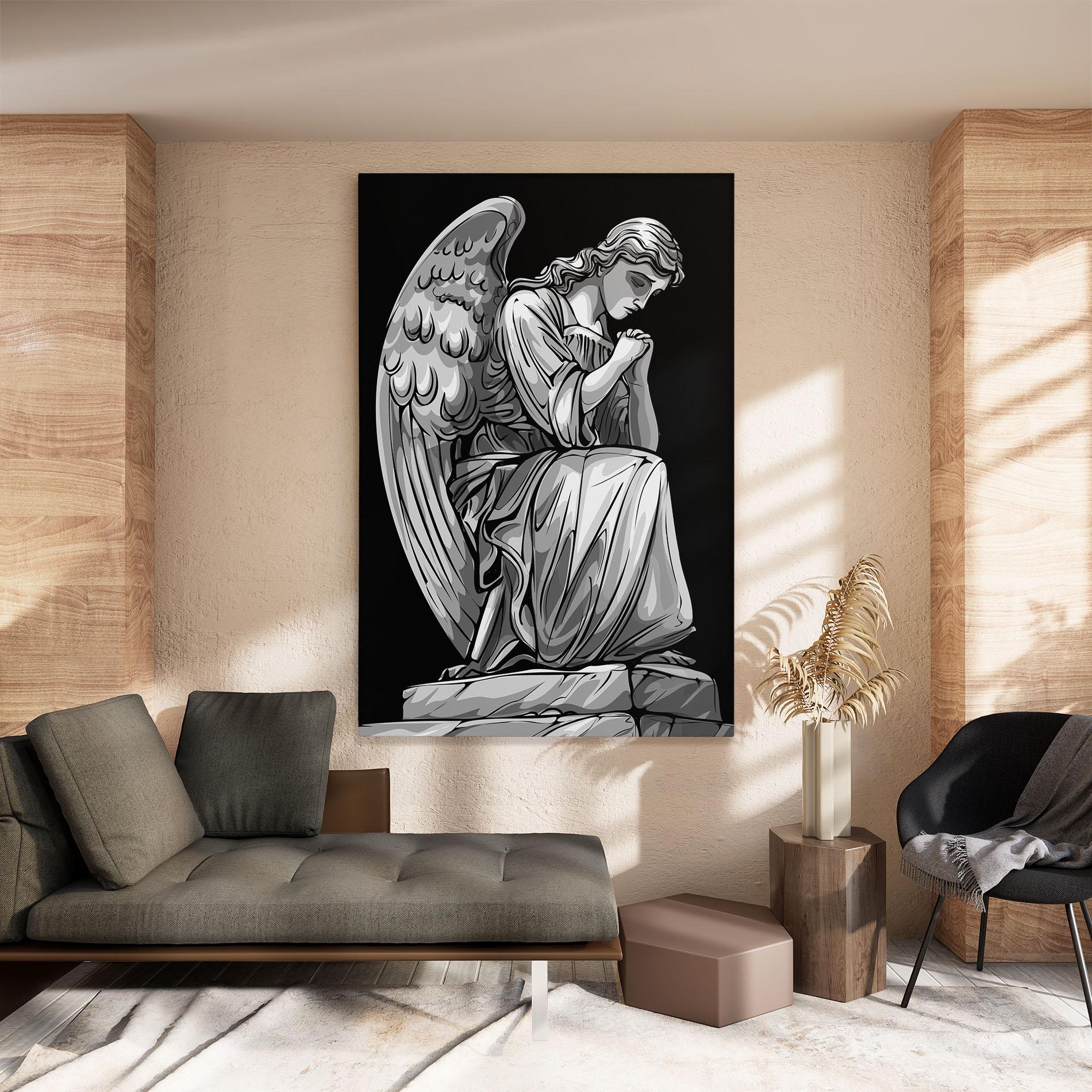 Картина на платно Pray Angel mockup 8