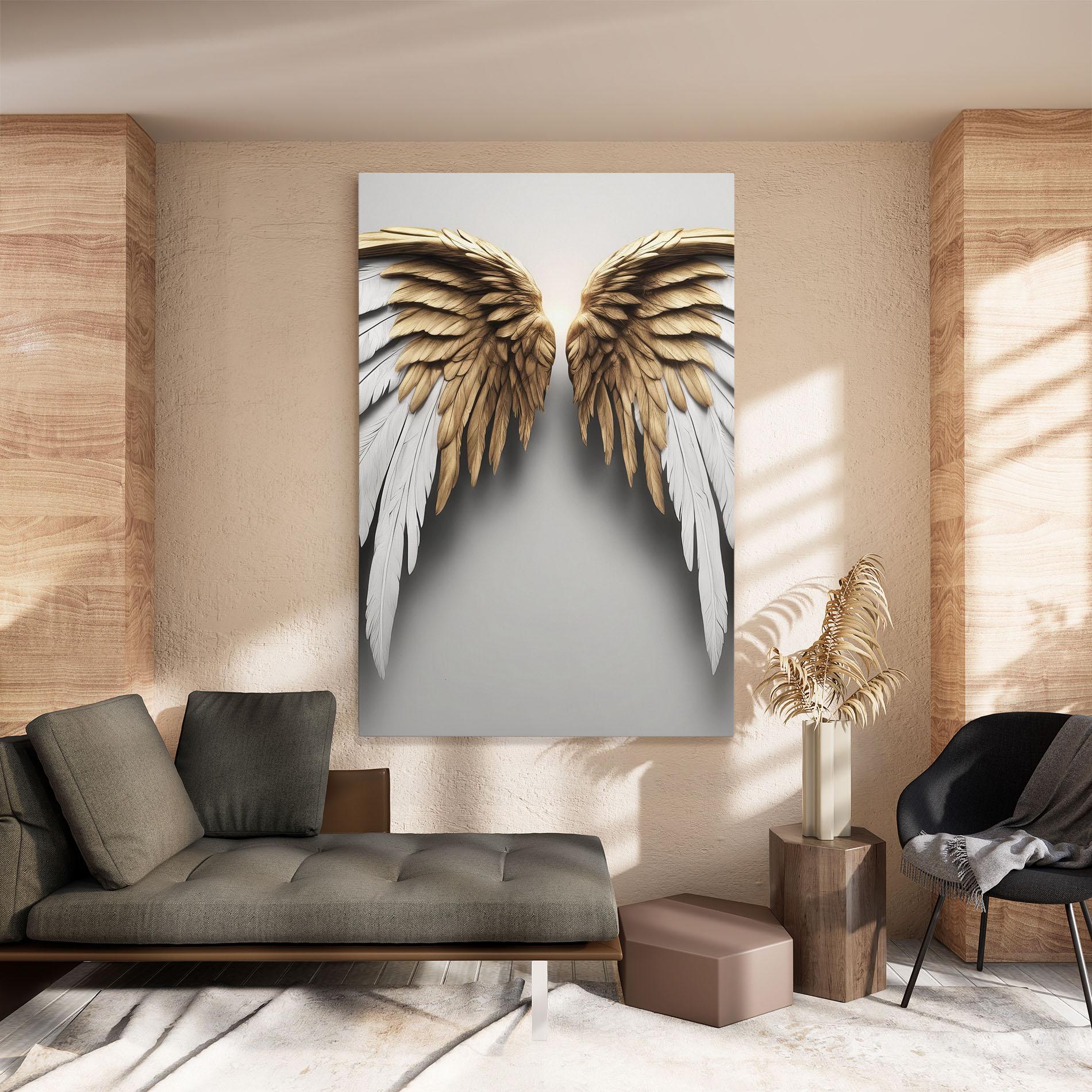 Картина на платно Realistic Angel Wings mockup 8