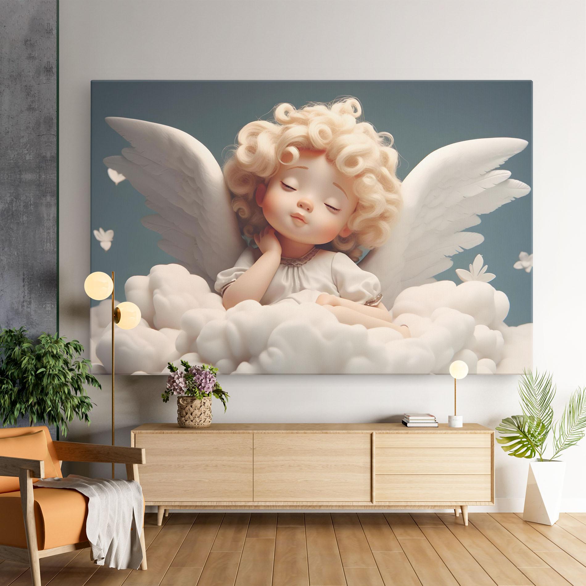 Картина на платно Statue Baby Angel mockup 9