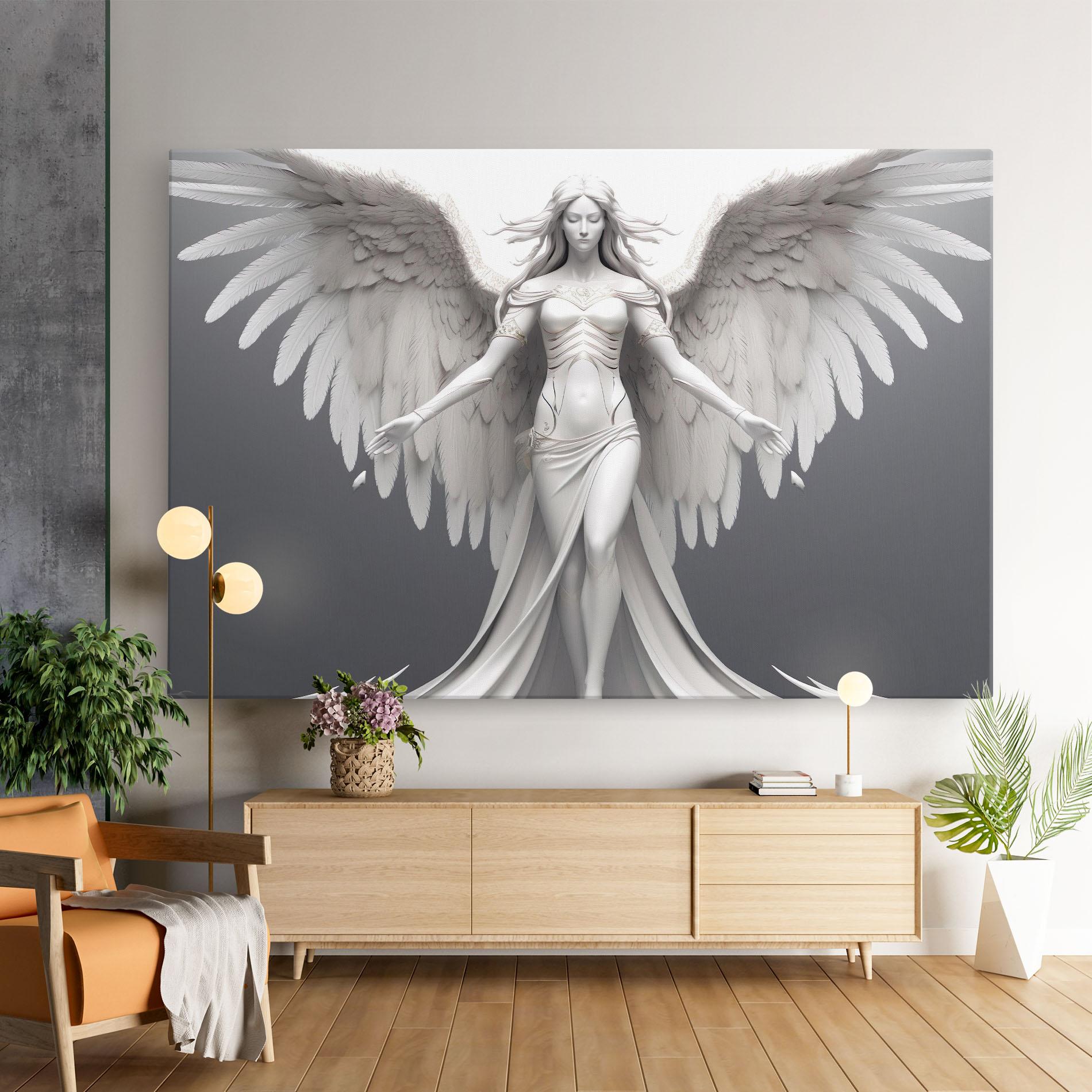 Картина на платно White Stone Woman mockup 9