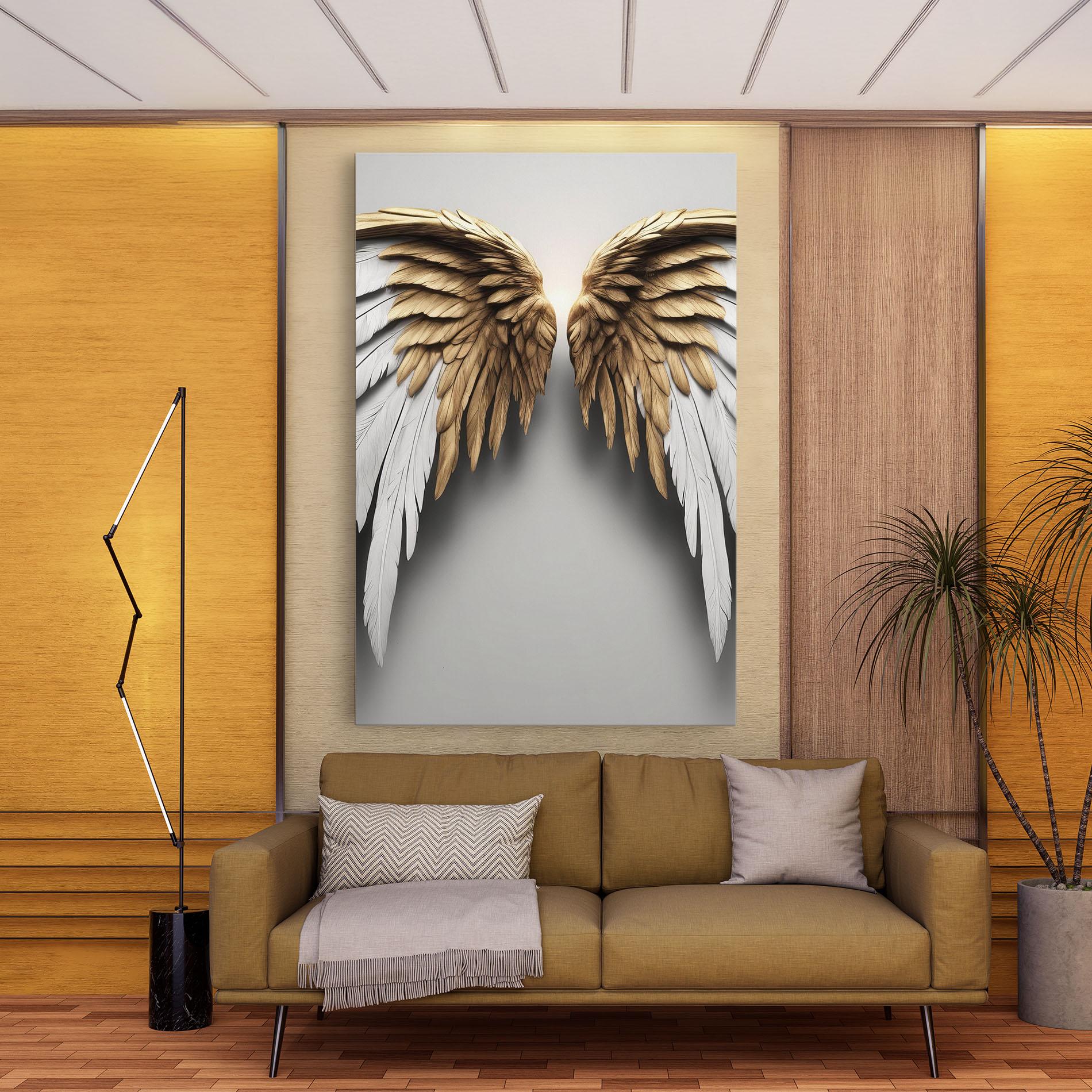 Картина на платно Realistic Angel Wings mockup 9
