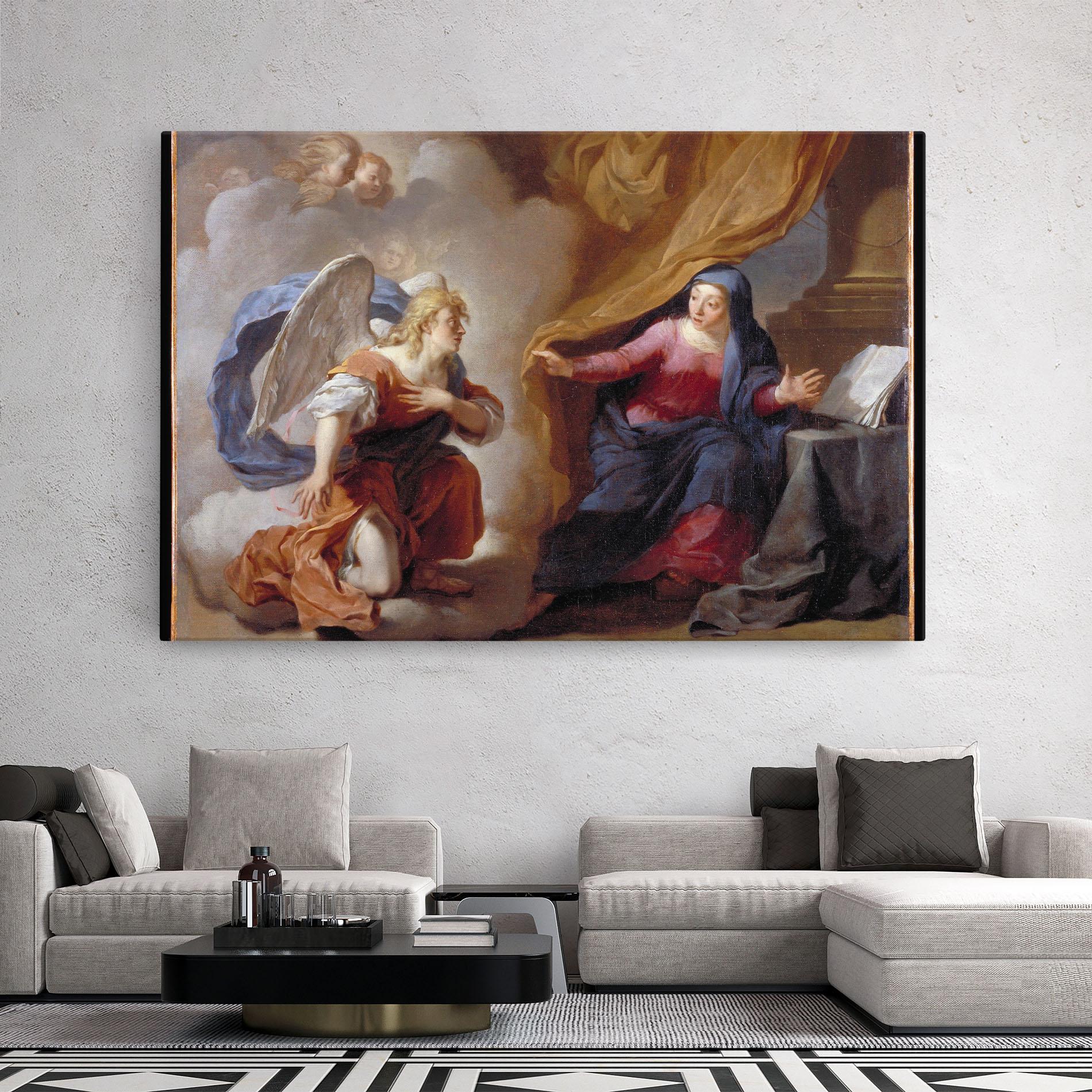 Картина на платно Painting Old Angel mockup 2