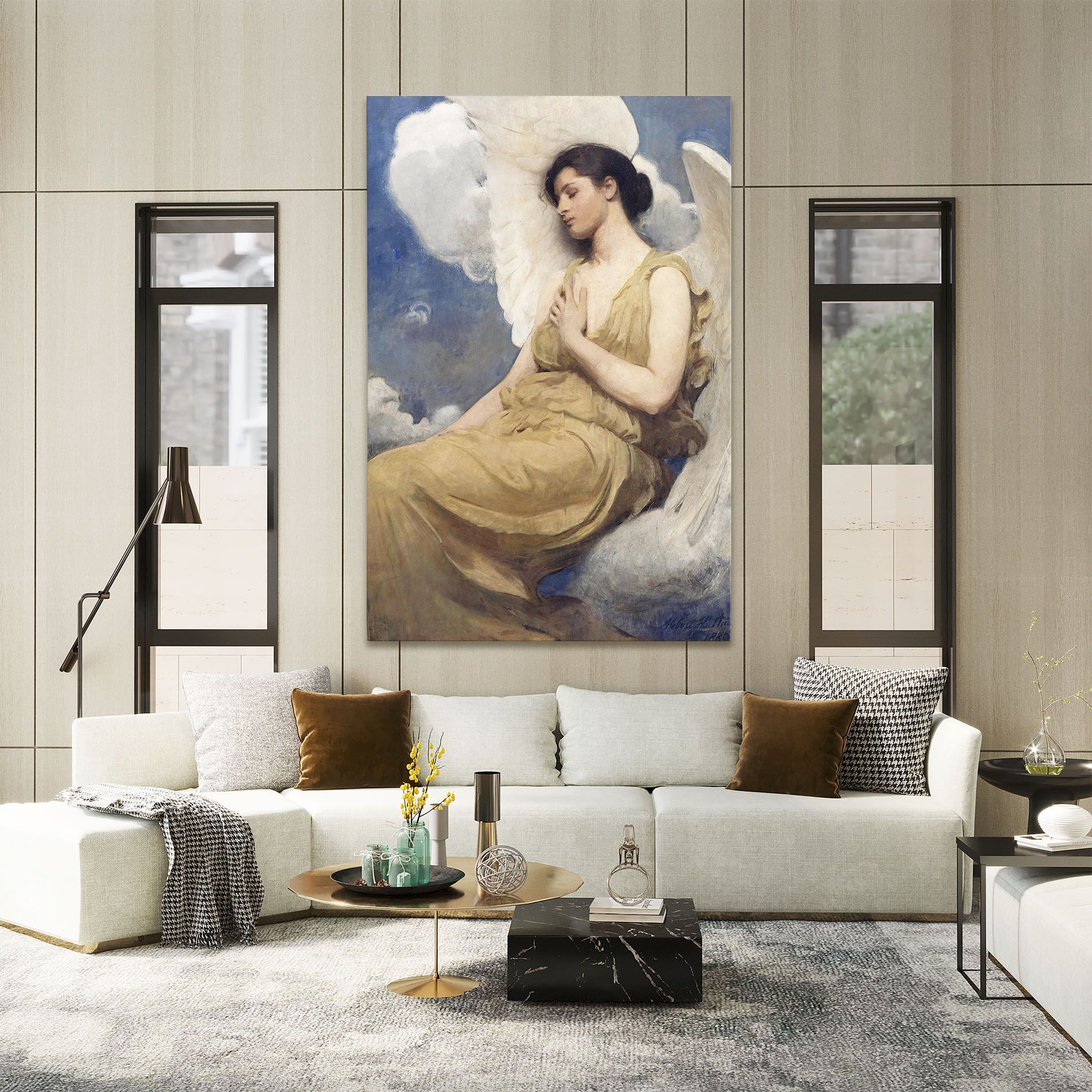 Angel Woman Painting mockup 2