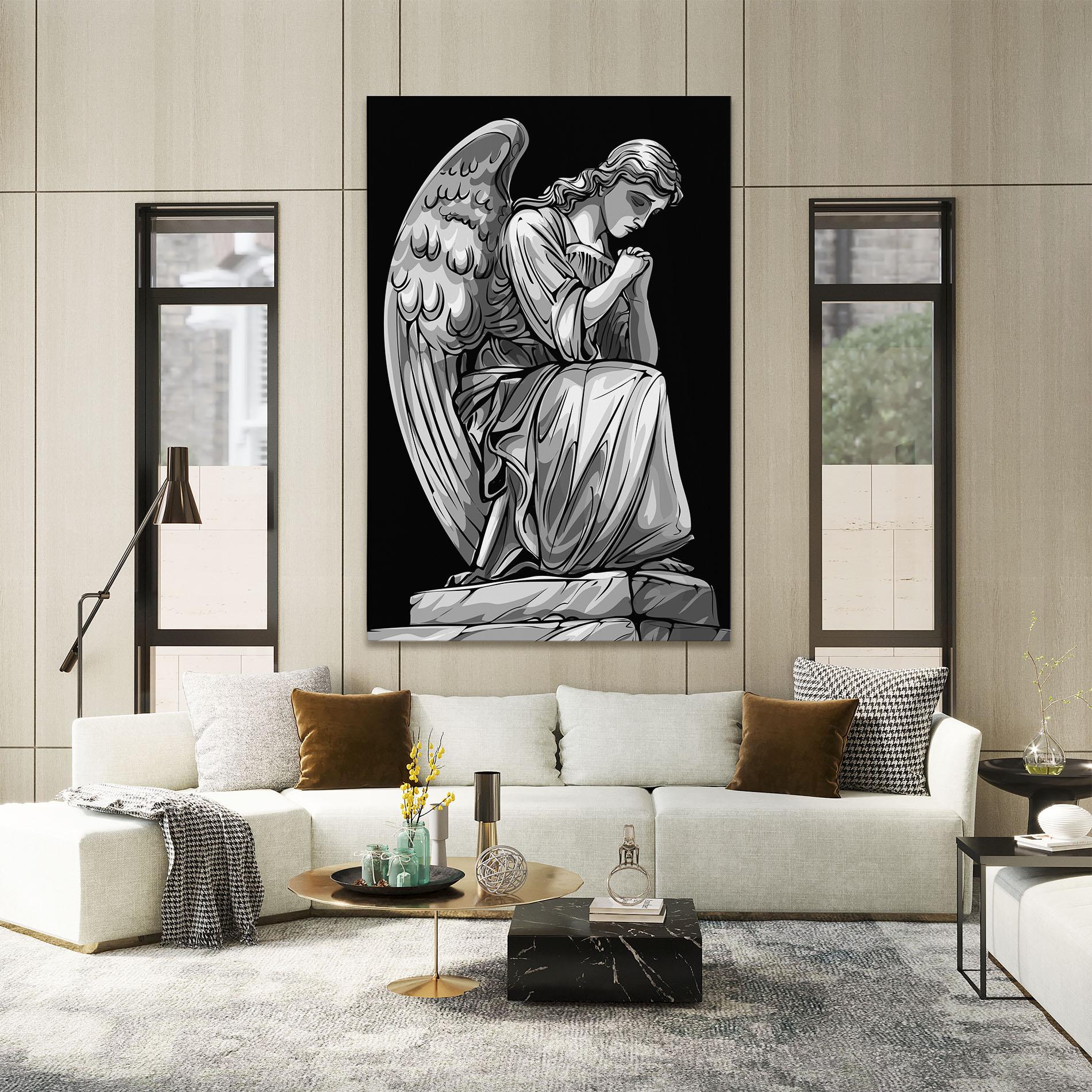 Картина на платно Pray Angel mockup 2