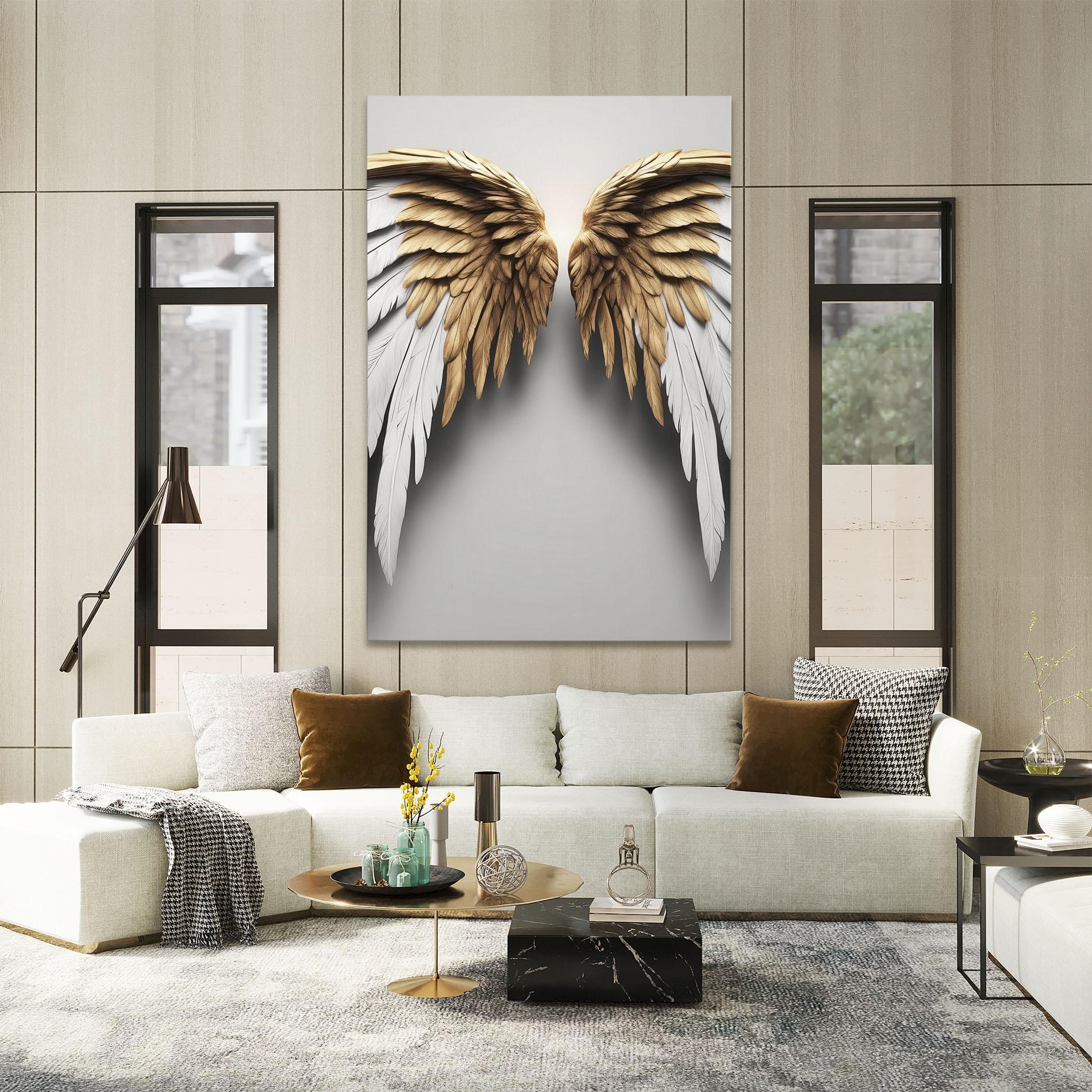 Картина на платно Realistic Angel Wings mockup 2