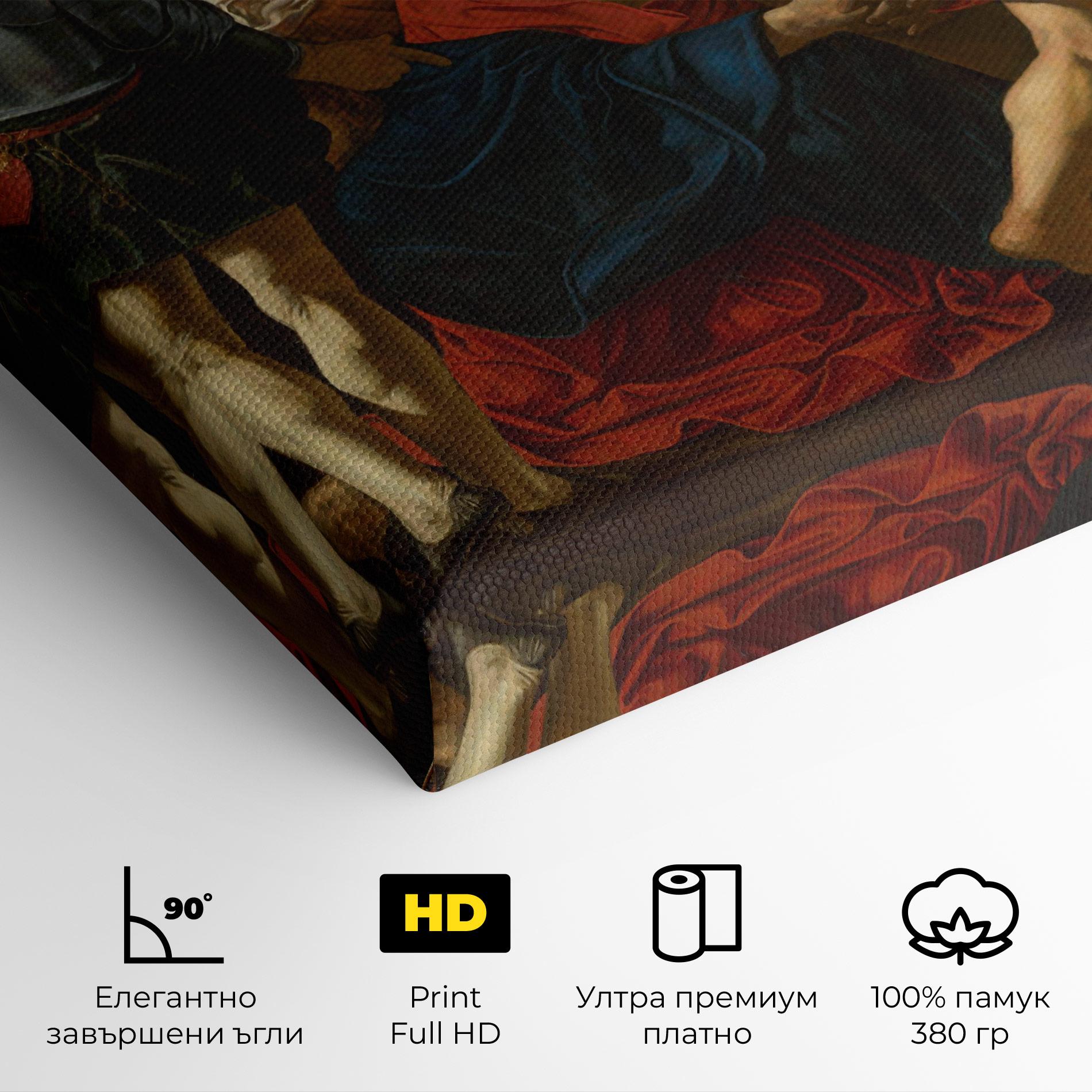 Картина на платно Fall Of Christ Calvary mockup 4