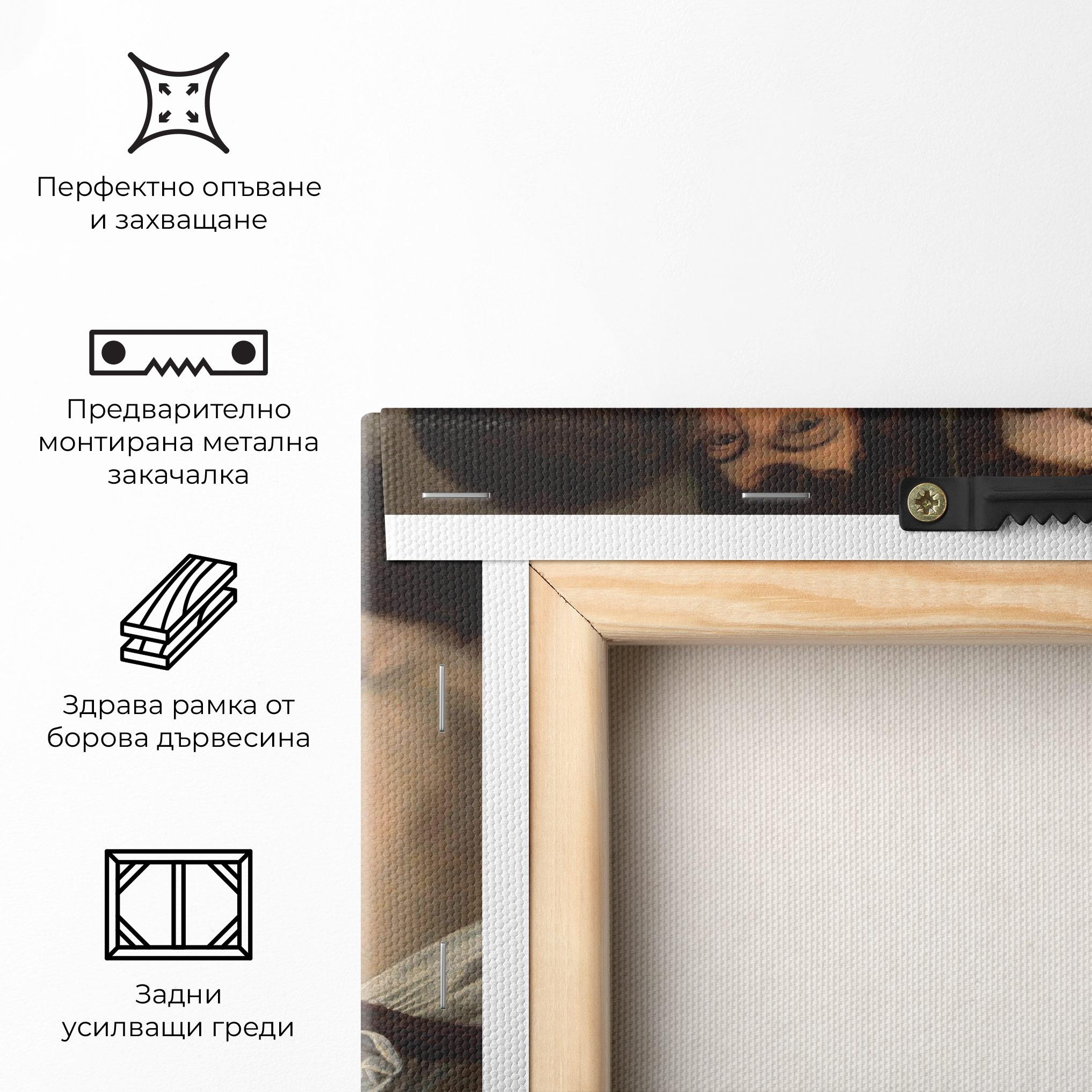 Картина на платно Caravaggio Musici mockup 5