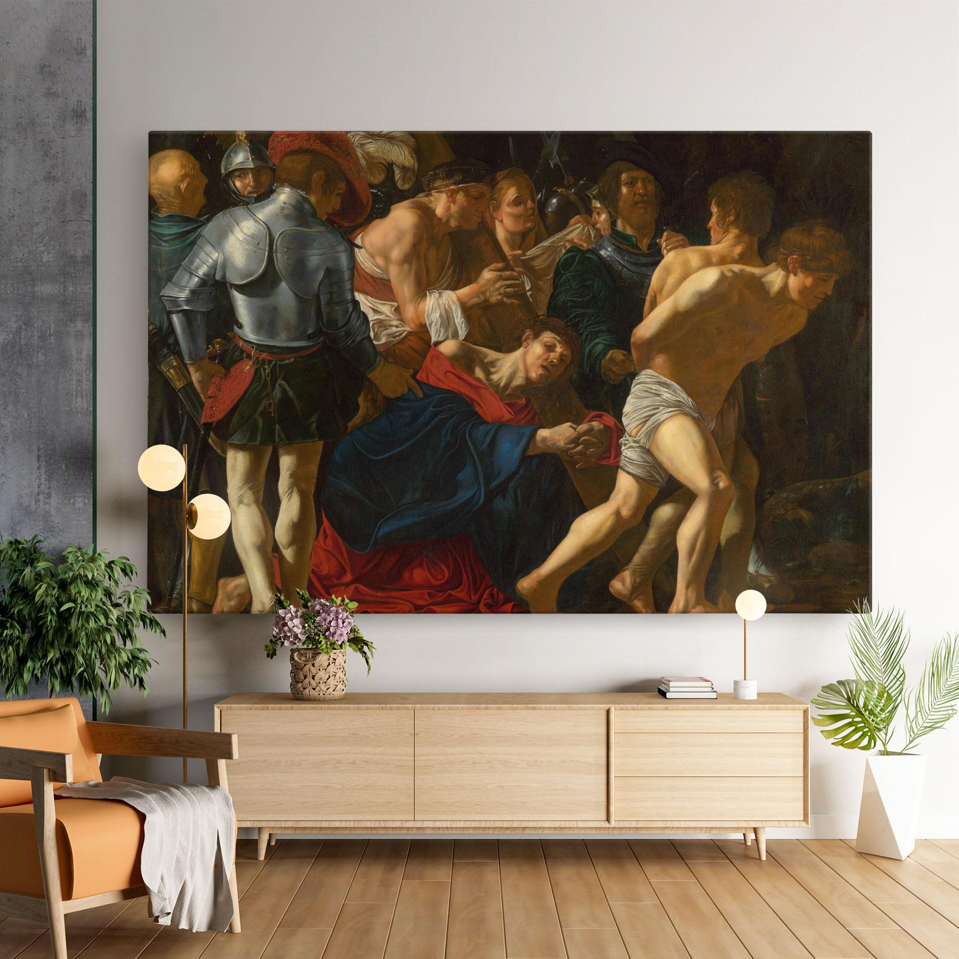 Картина на платно Fall Of Christ Calvary mockup 9