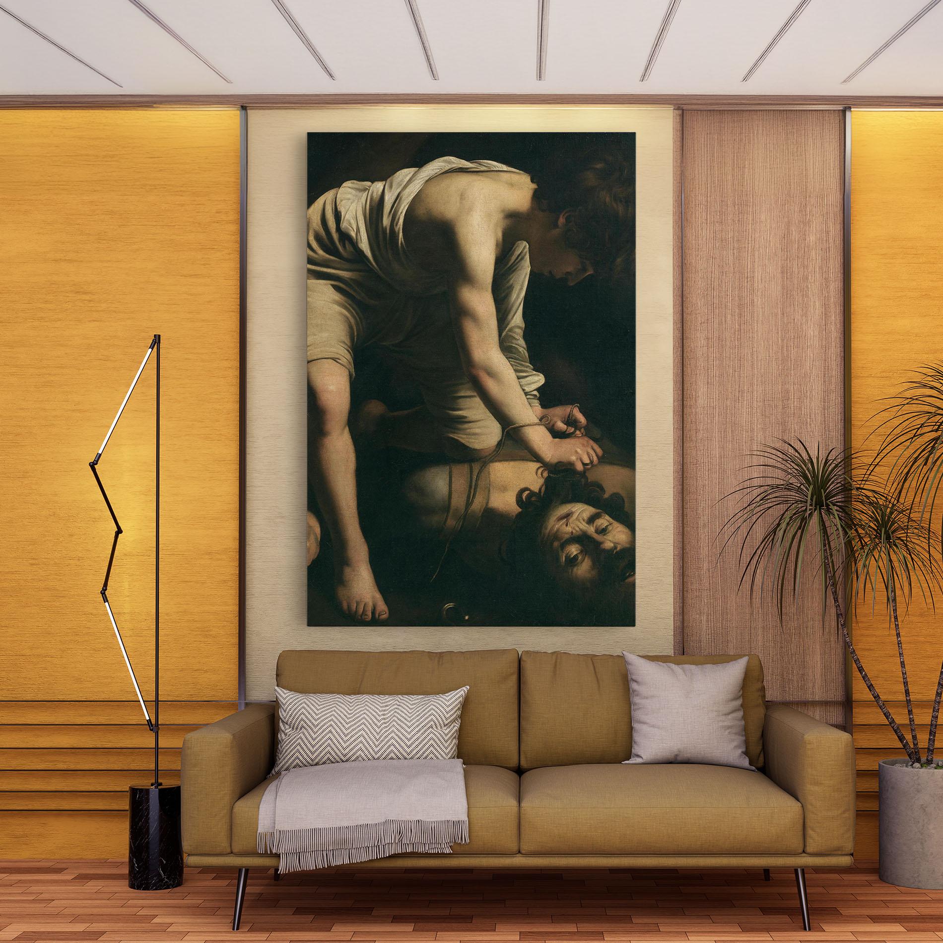 Картина на платно David And Goliath mockup 9